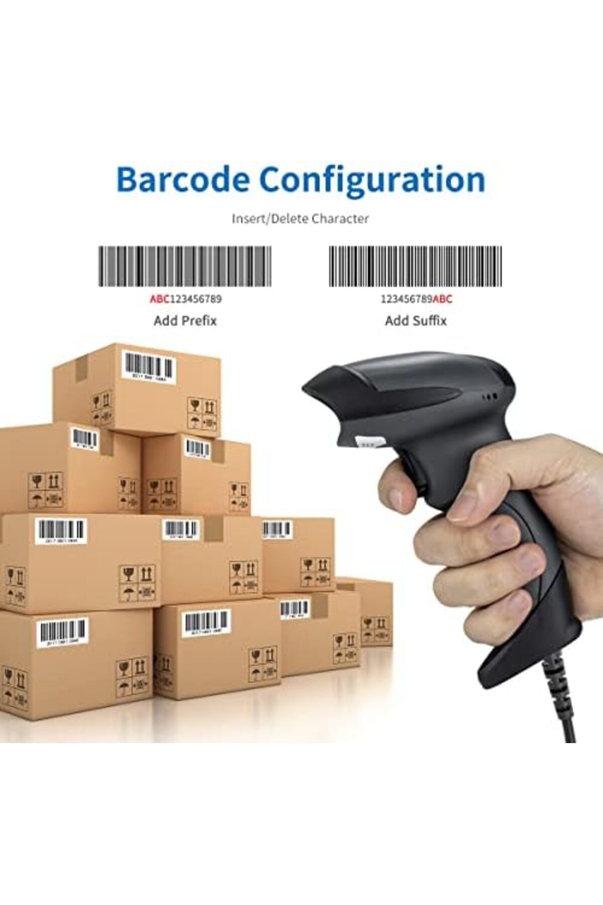 NETUM-® Handheld 1D Laser Barcode Scanner 32 Bit USB Wired Cable Reader A4 Bar Code Supermarket for 4