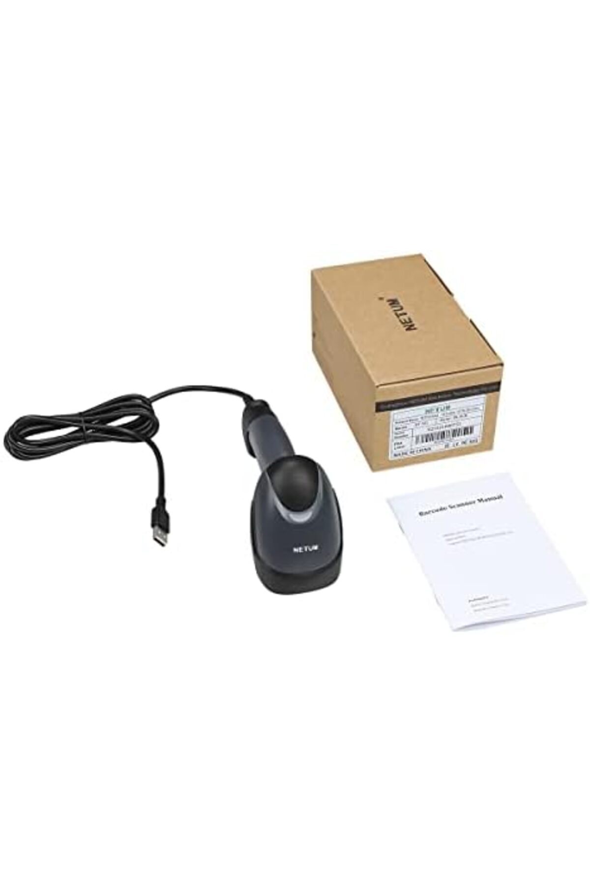 NETUM-® Handheld 1D Laser Barcode Scanner 32 Bit USB Wired Cable Reader A4 Bar Code Supermarket for 9