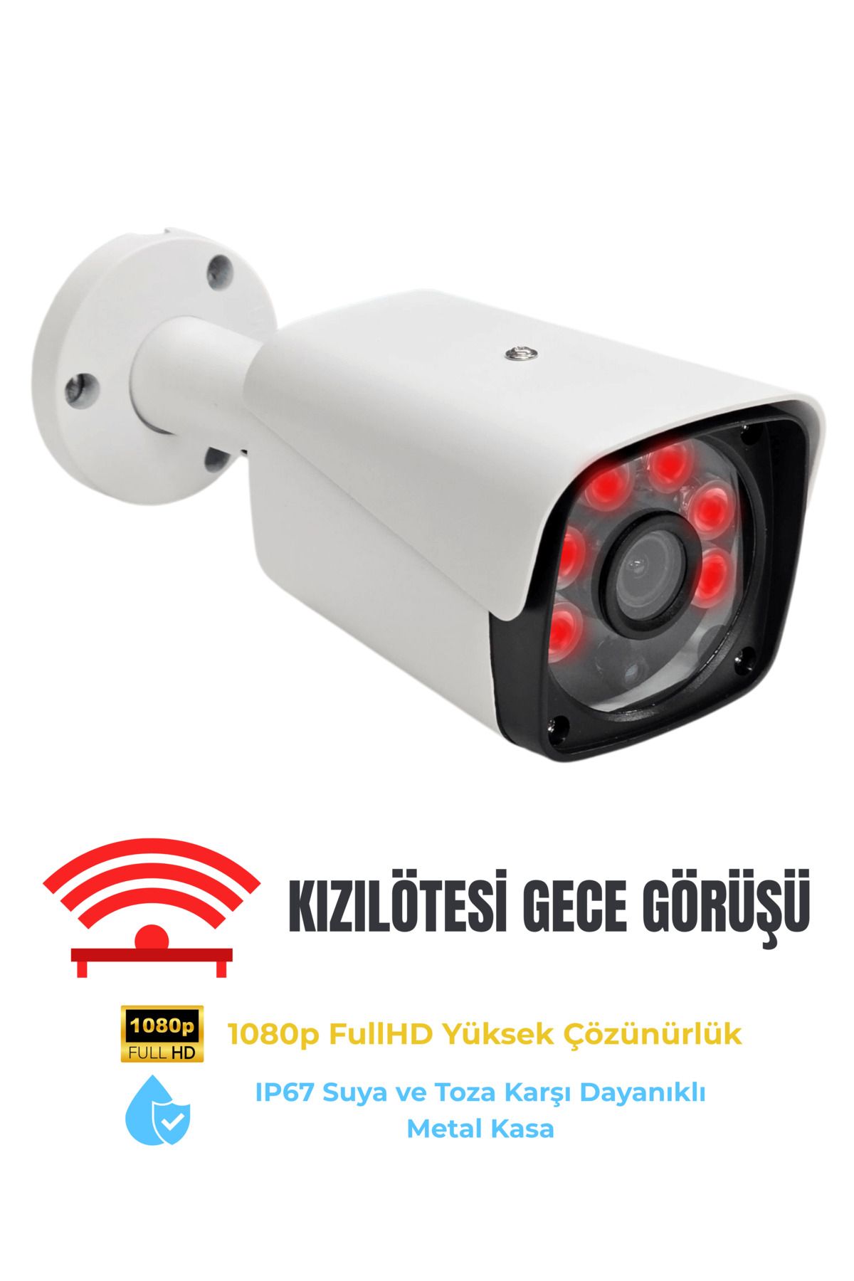 KARER ExitCam B220-R IR Gece Görüşlü Metal Kamera – 1080p FullHD