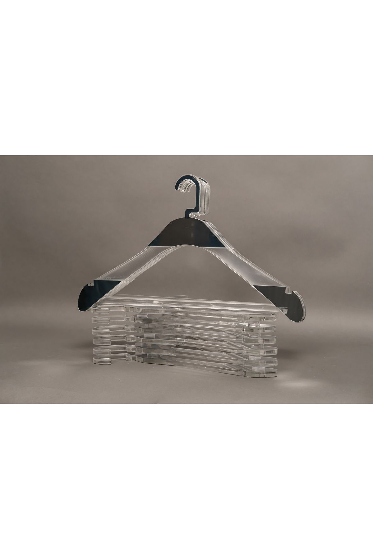 practical house Şeffaf Askı Kıyafet Elbise Ve Gömlek Askısı Özel Seri(ULTRA LÜKS) 12 Adet