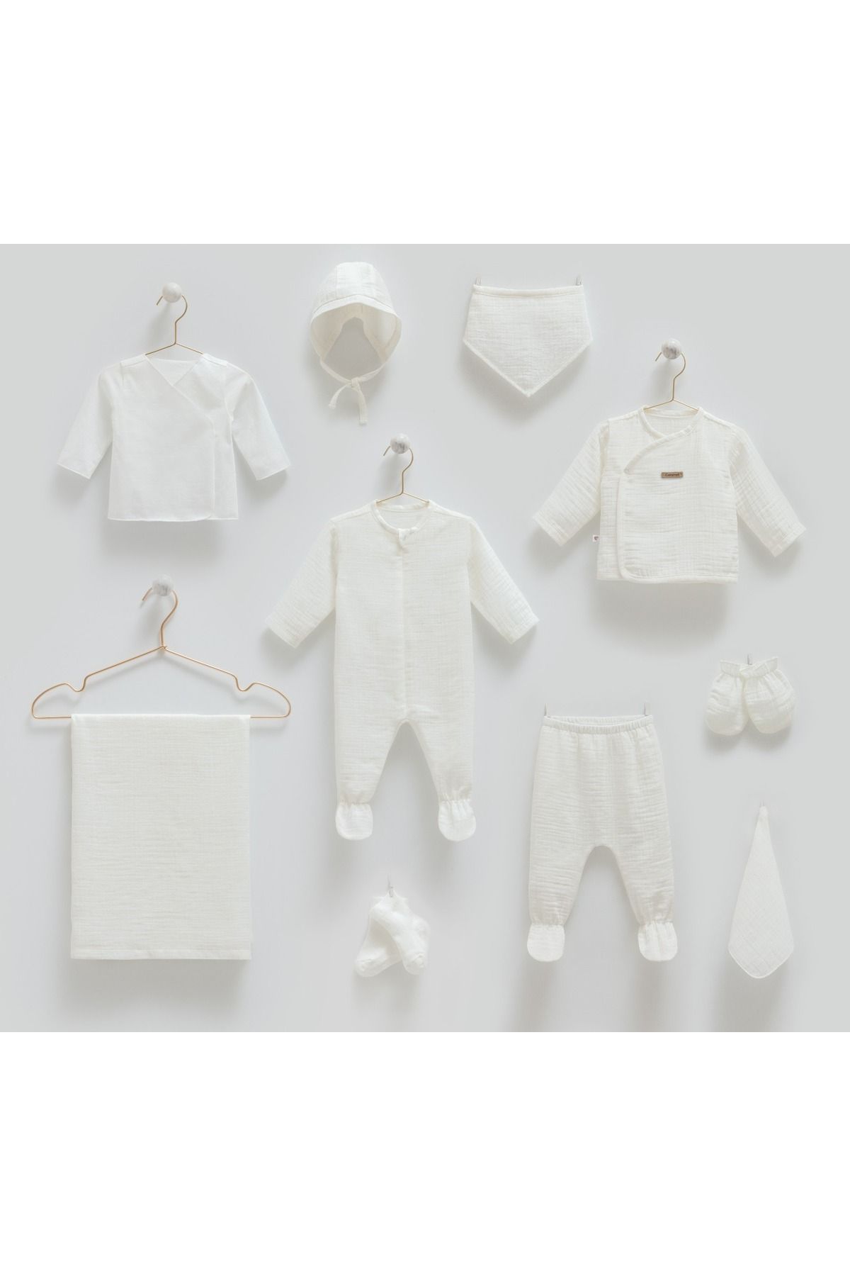 Caramell My Baby Kumsal 10 Lu Hastane Çıkışı Yazlık Müslin Özel Kumaş --2127 ---*