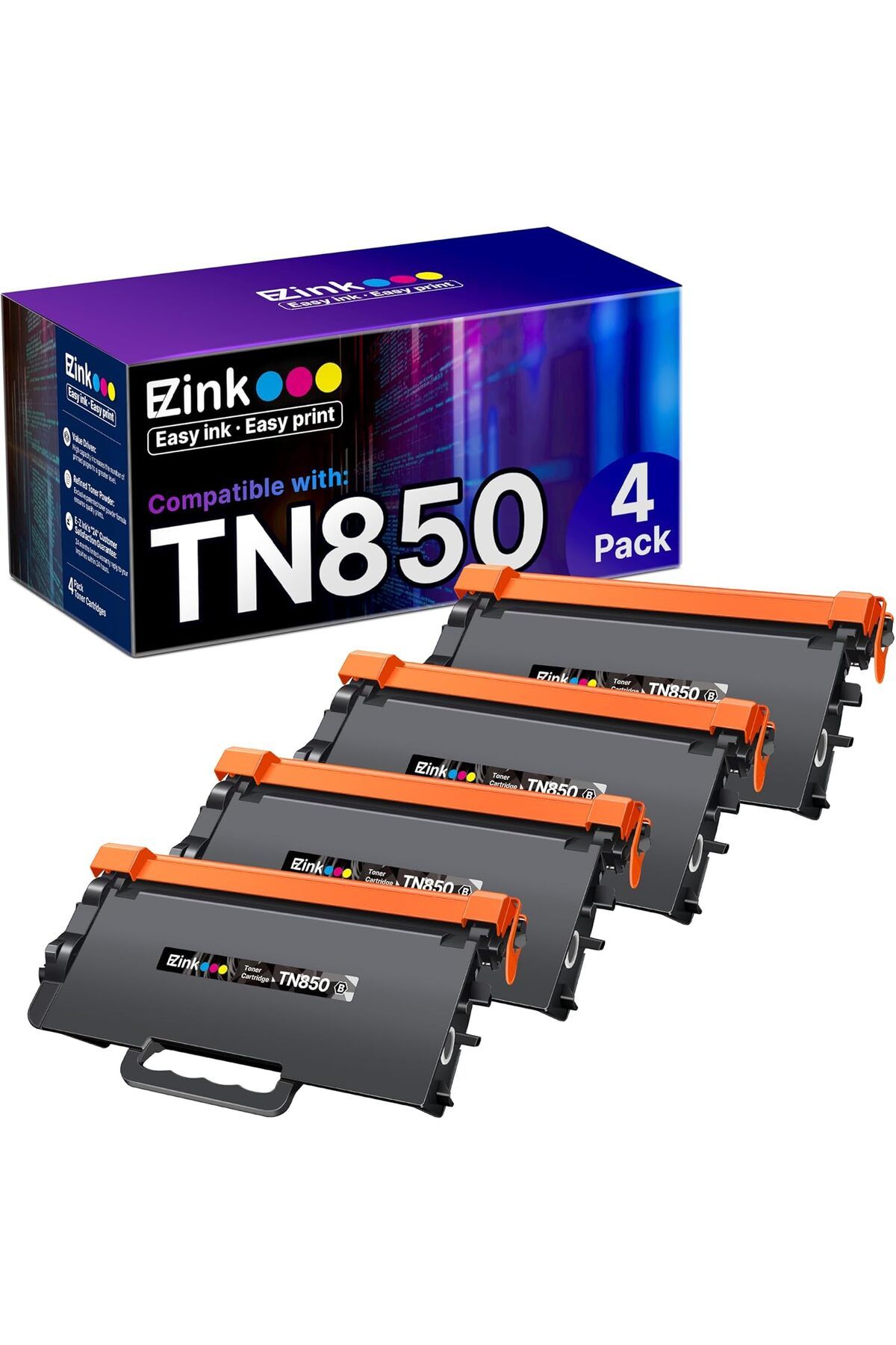 Brother TN3467 HL-L6200dw HL-L6200dwt MFC-L5900dw MFC-L5850dw MFC-L5700dw (Black, 4 Pack)