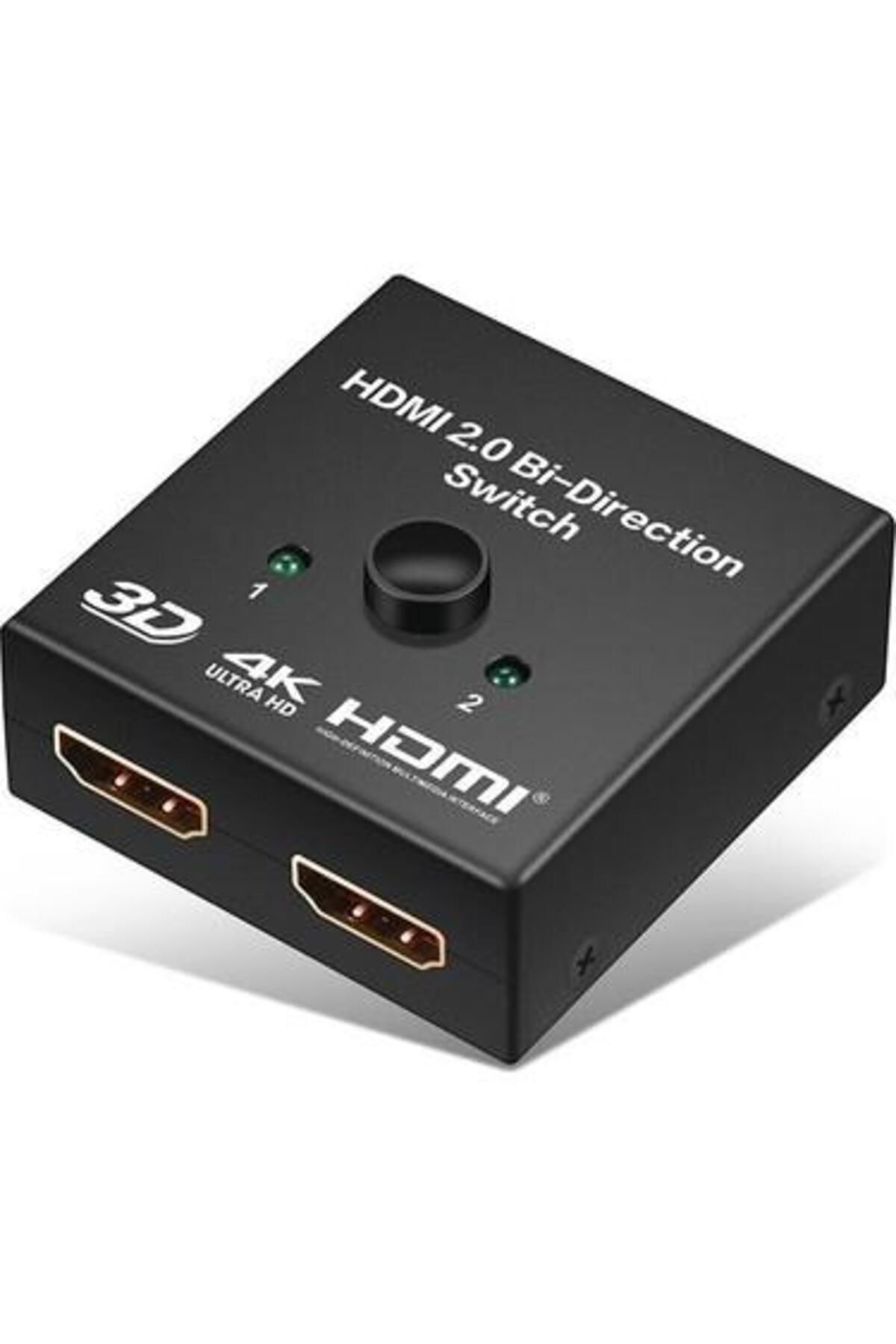 Leonpro 2 port Hdmi switch 2 port hdmi splitter hdmi 2.0 bi-direction switch 4k seçmeli hdmi çoğaltıcı