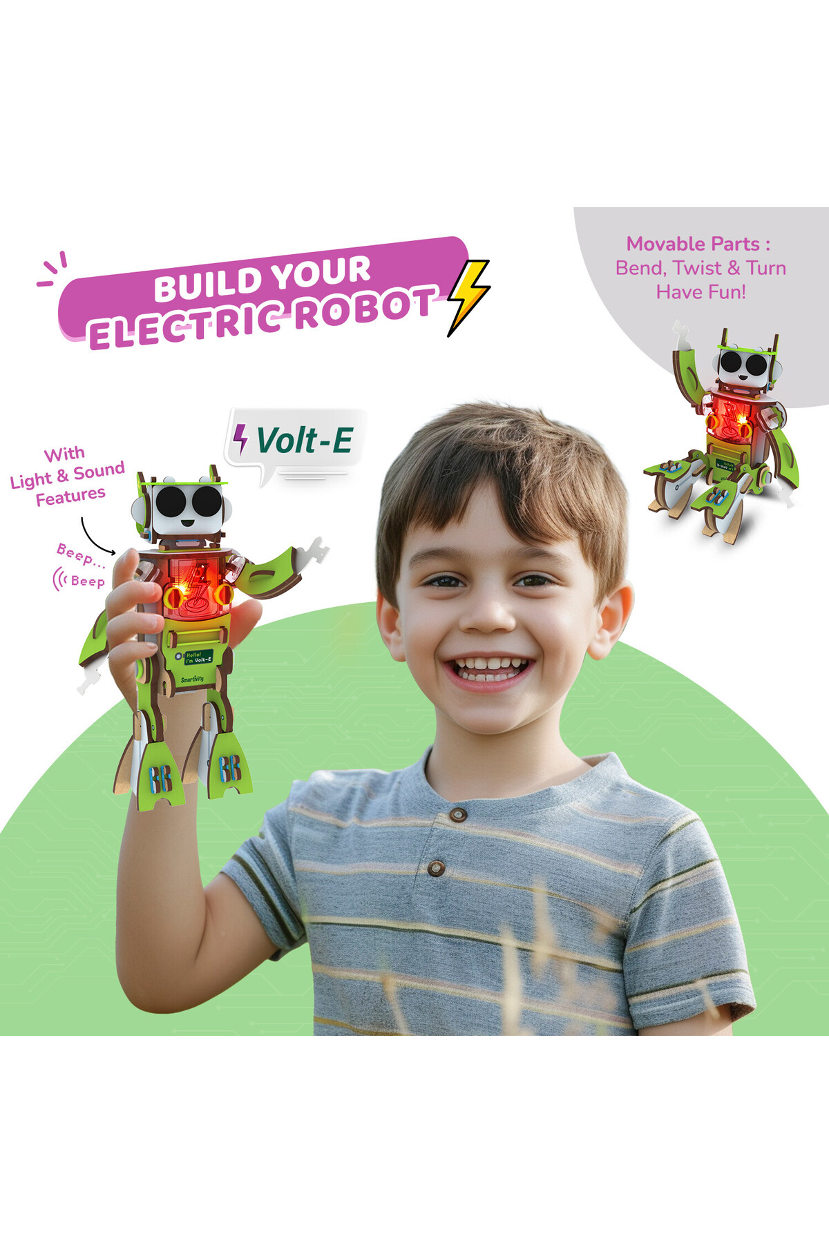 آزمایشگاه بازی الکترونیک | ۸-۱۴ سال | اسباب‌بازی ساختنی STEM دست‌ساز