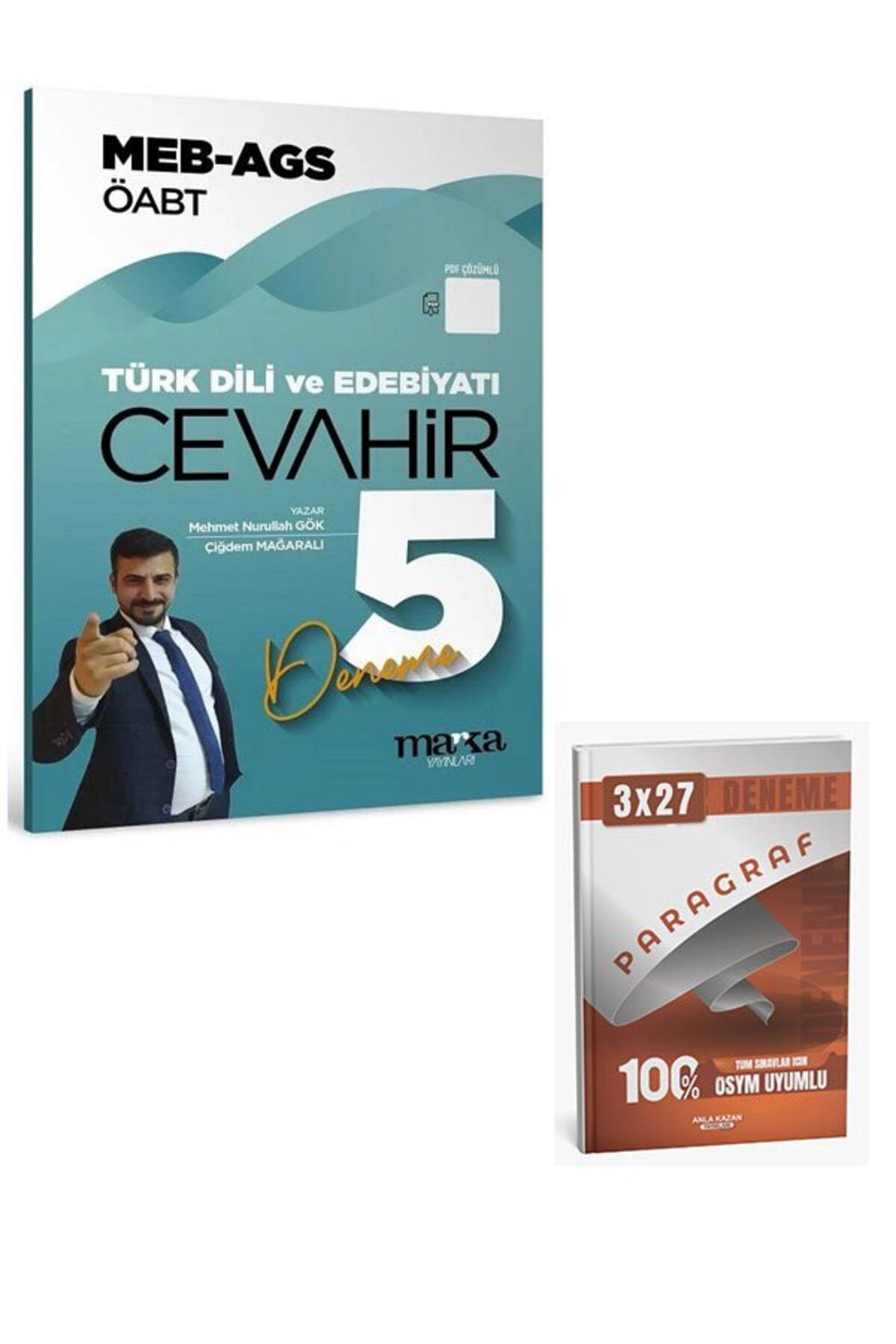 Anla Kazan Yayınları Marka 2025 ÖABT MEB-AGS Türk Dili ve Edebiyatı Öğretmenliği CEVAHİR 5 Deneme Çözümlü+Anla Kazan Par