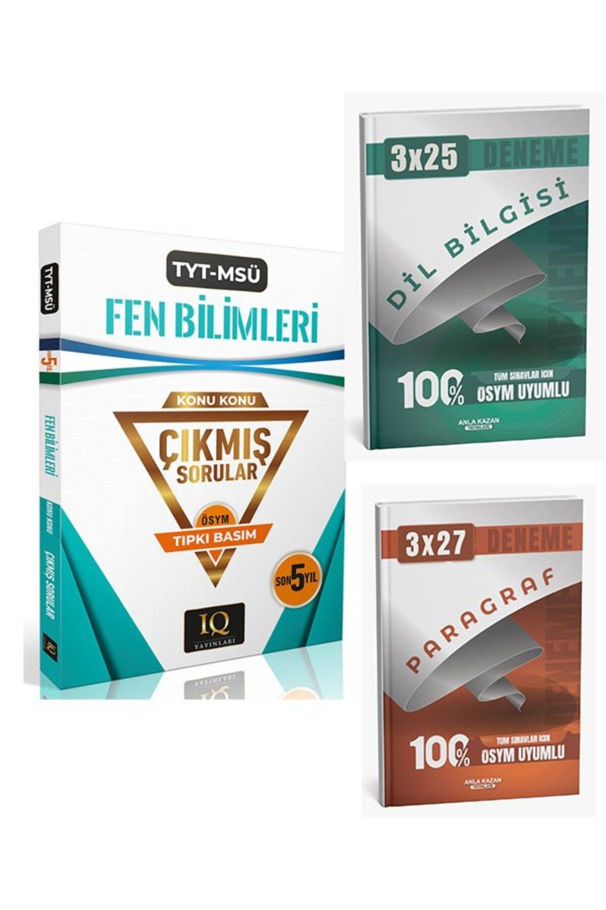 Anla Kazan Yayınları IQ 2026 YKS TYT MSÜ Fen Bilimleri Çıkmış Sorular Son 5 Yıl Konu Konu Tıpkı Basım+Anla Kazan Paragra