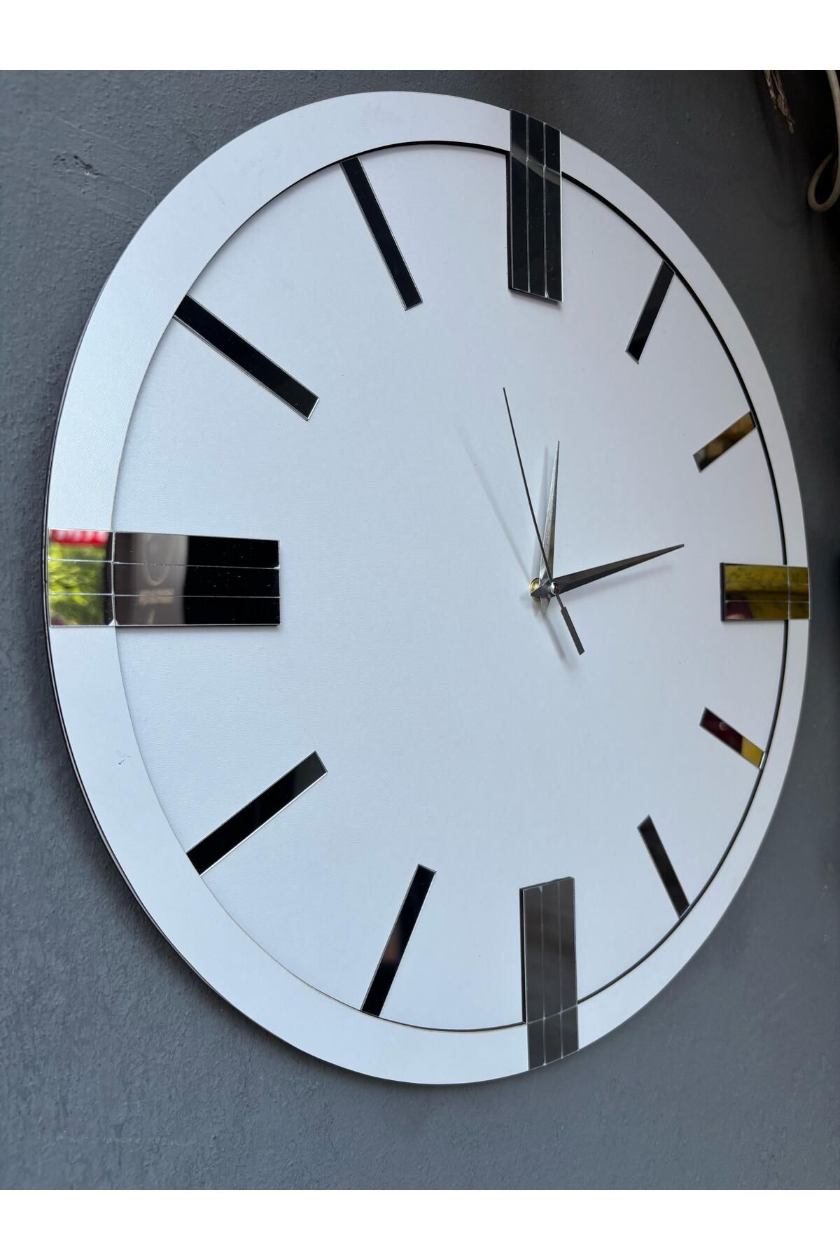 Nixar Desing Dekoratif Ahşap Duvar Saati Lüks Duvar Dekoru Sessiz Mekanizma Modern Saat Ahşap Saat Wall Clock