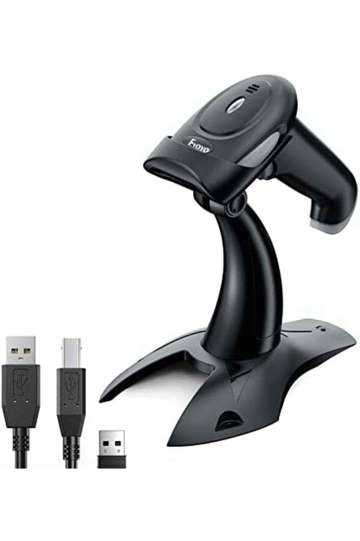 Eyoyo-2D 1D Wireless Barcode Scanner With Stand, 3-in-1 Barcode Reader 2