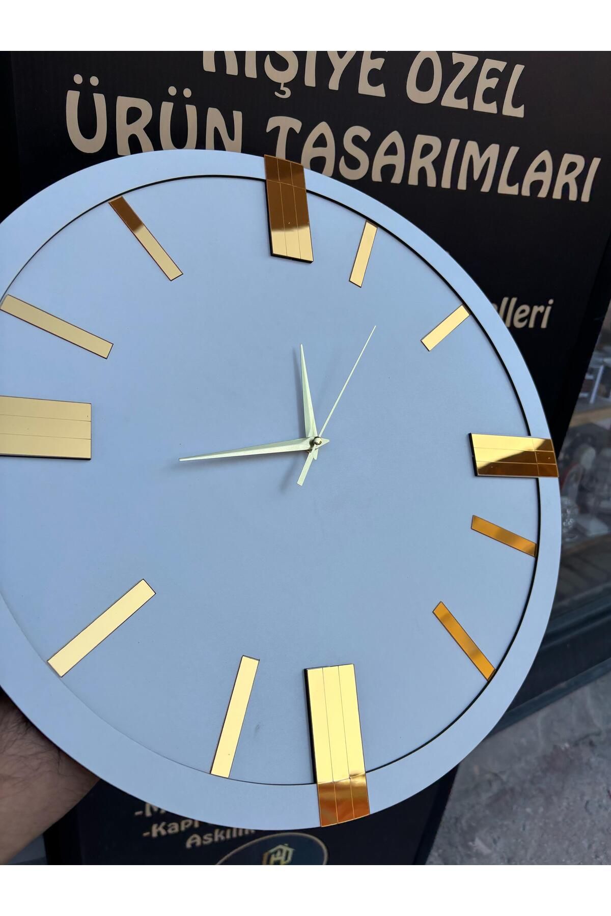 Nixar Desing Dekoratif Ahşap Duvar Saati Lüks Duvar Dekoru Sessiz Mekanizma Modern Saat Ahşap Saat Wall Clock