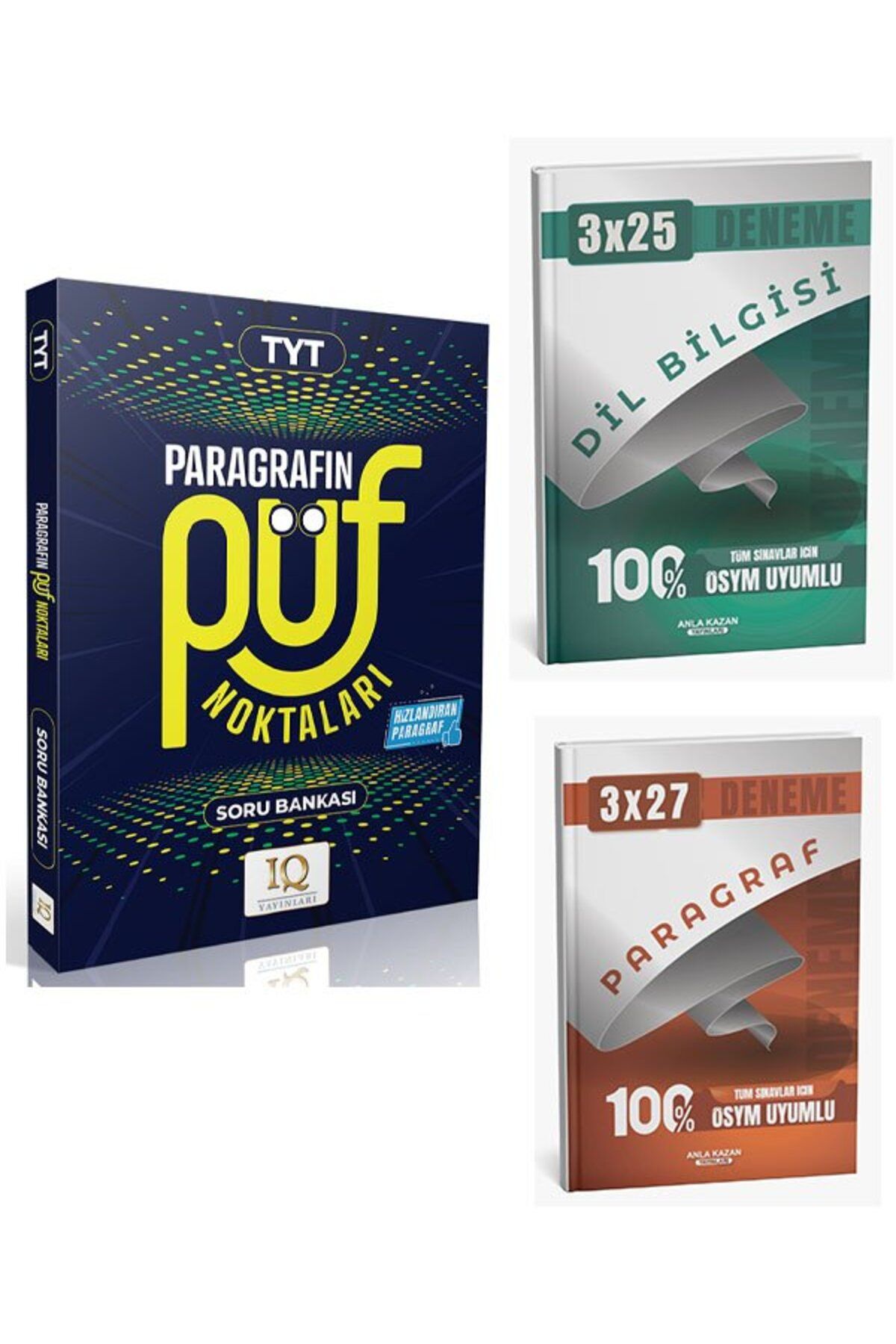 Anla Kazan Yayınları IQ 2026 YKS TYT Paragrafın Püf Noktaları Soru Bankası+Anla Kazan Paragraf+Dilbilgisi