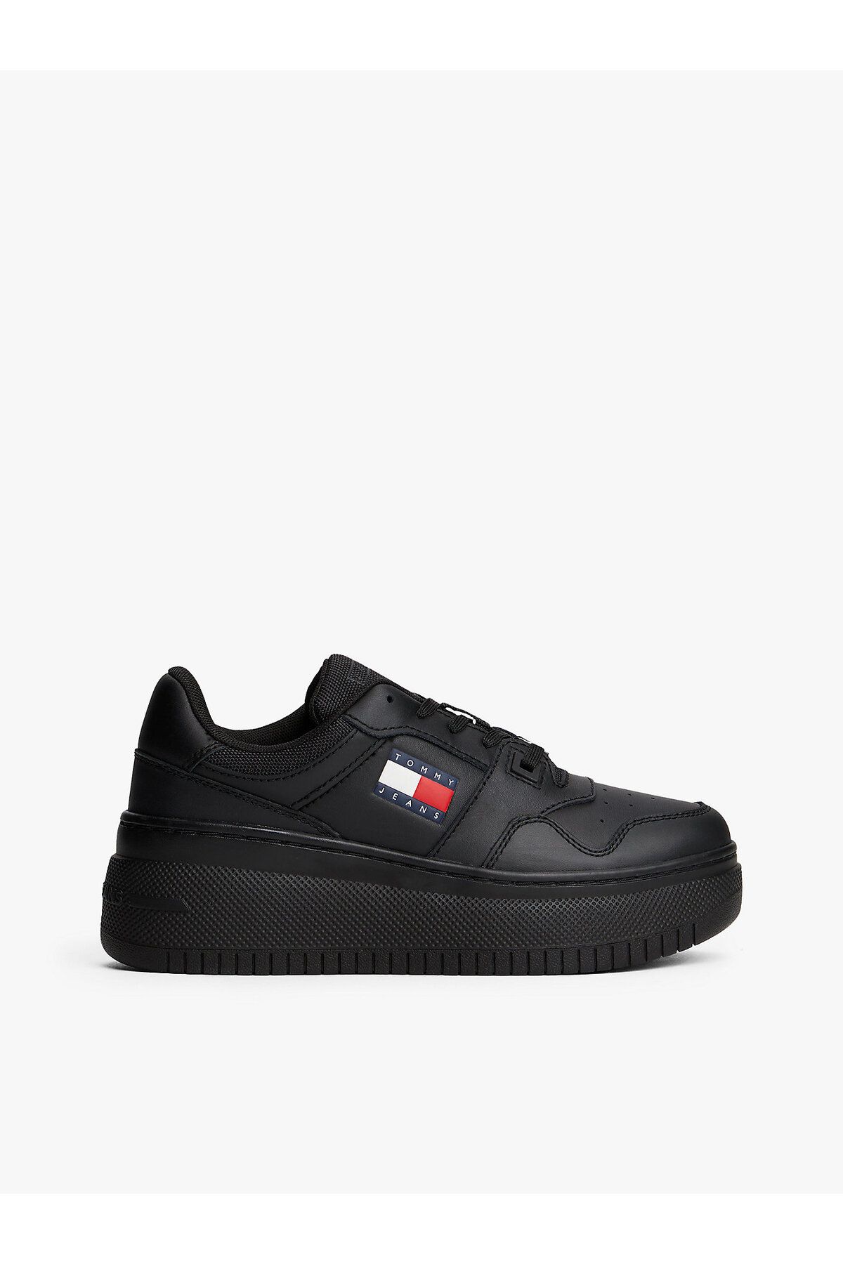 Tommy Hilfiger Retro Leather Platform Basketball Trainers