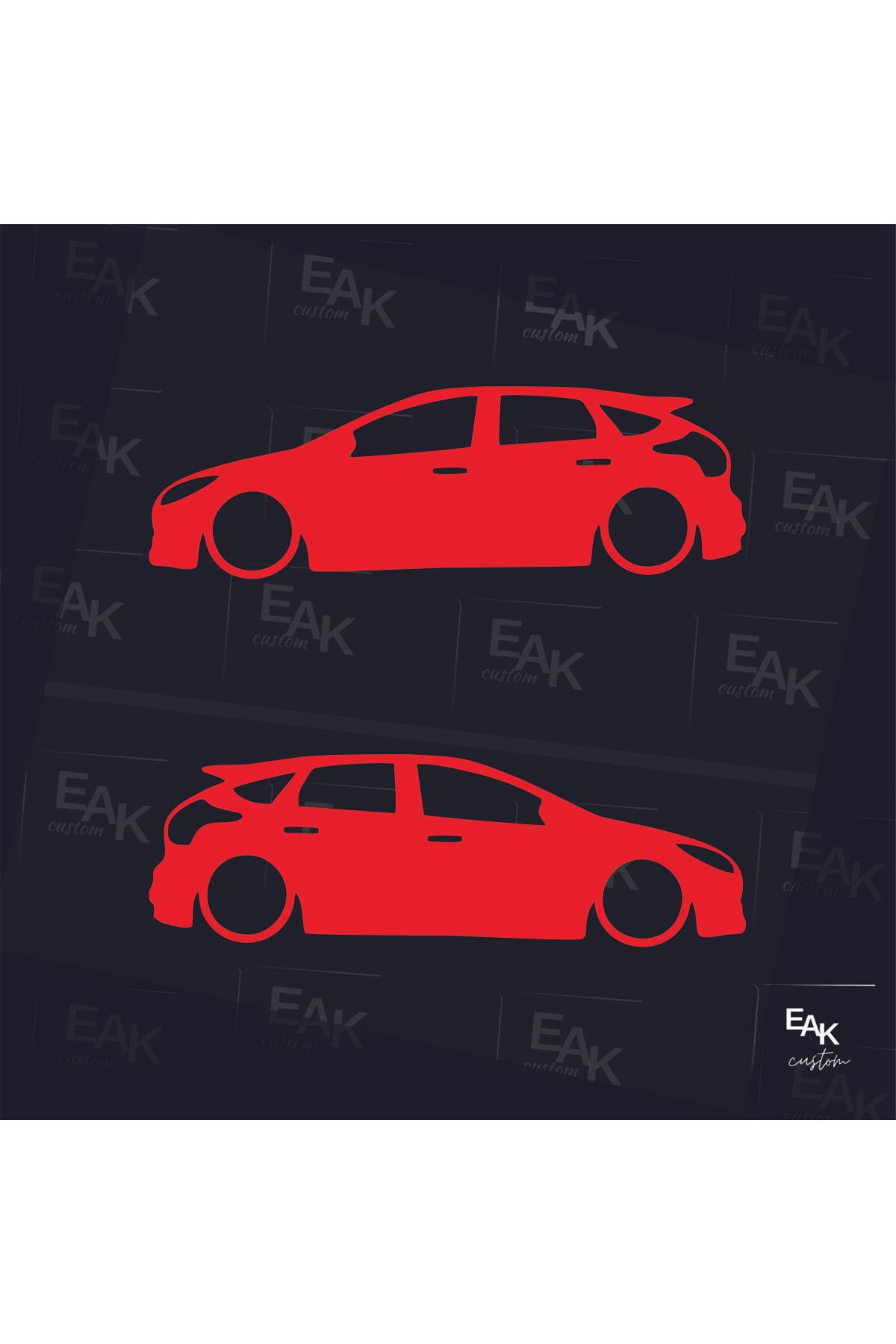 eakcustom FORD FOCUS oto sticker (18cm x 5cm) (2ADET)