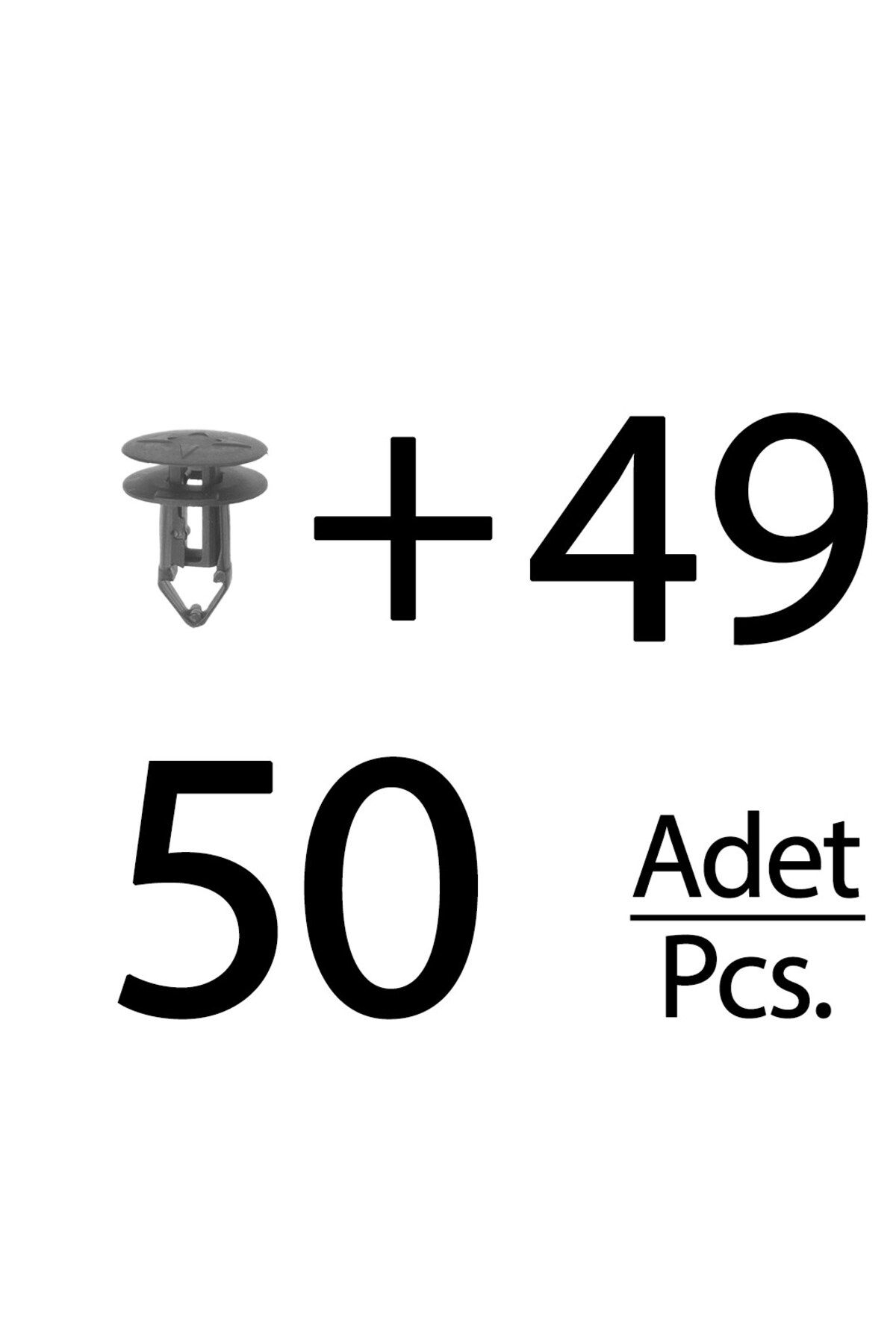 ALPHA AUTO PART Renault, Dacia için Tampon, Panjur Klipsleri - 50'li