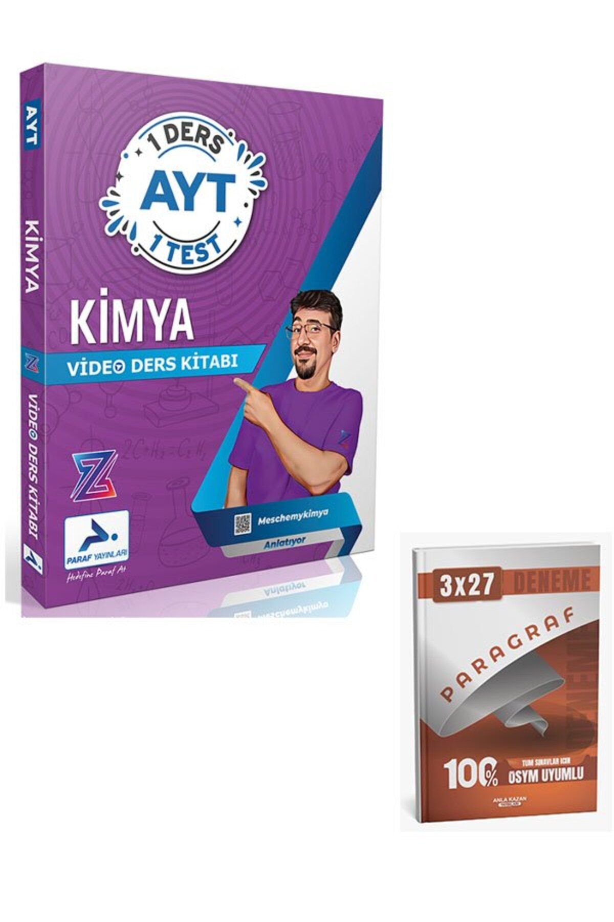 Anla Kazan Yayınları Paraf 2026 YKS AYT MeschemyKimya Z Takımı 1 Ders 1 Test Video Ders Kitabı+Anla Kazan Paragraf