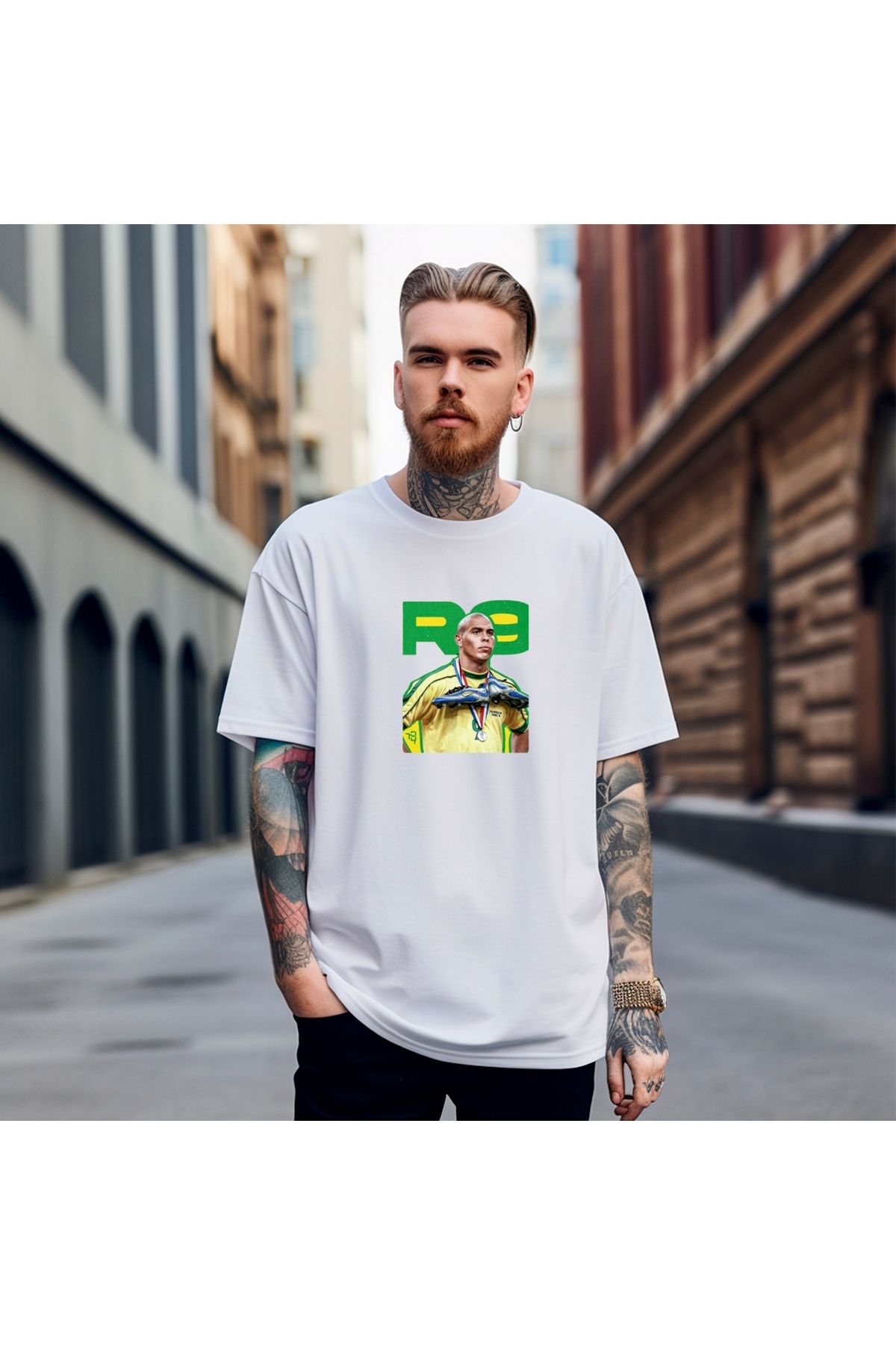 RPT MODA OVERSIZE RAHAT KALIP R9 BASKILI YÜKSEK KALİTE KUMAŞ ERKEK T-SHIRT