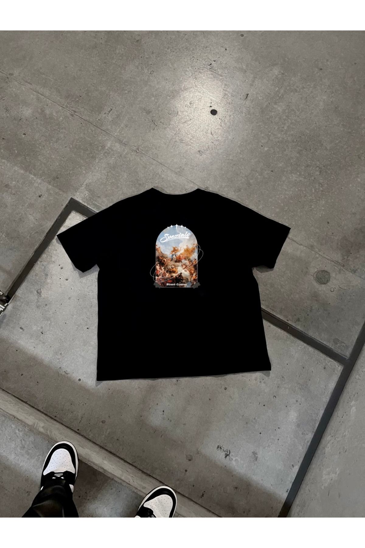 RPT MODA OVERSIZE RAHAT KALIP SPEZIALO BASKILI YÜKSEK KALİTE KUMAŞ ERKEK T-SHIRT