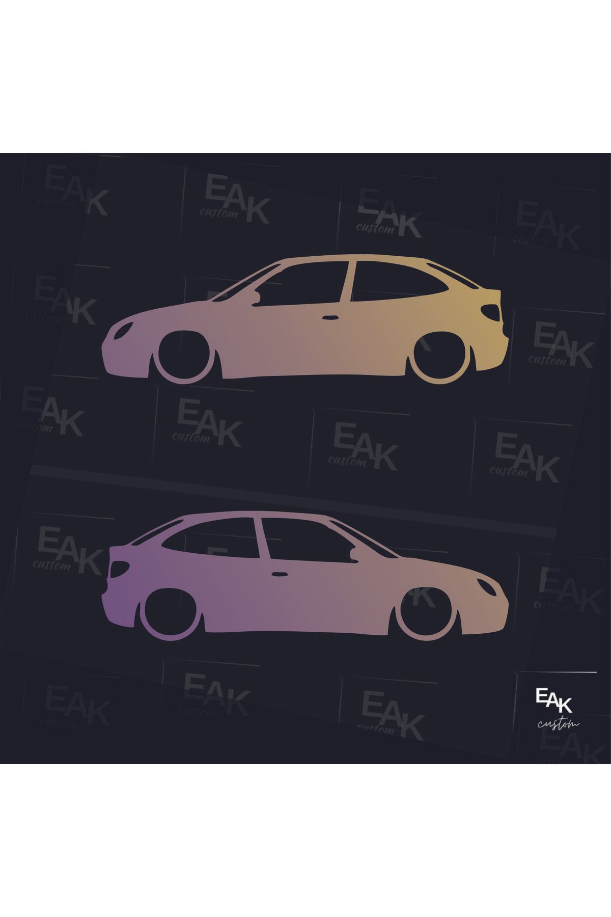 eakcustom CİTROEN XSARA oto sticker (18cm x 5cm) (2ADET)