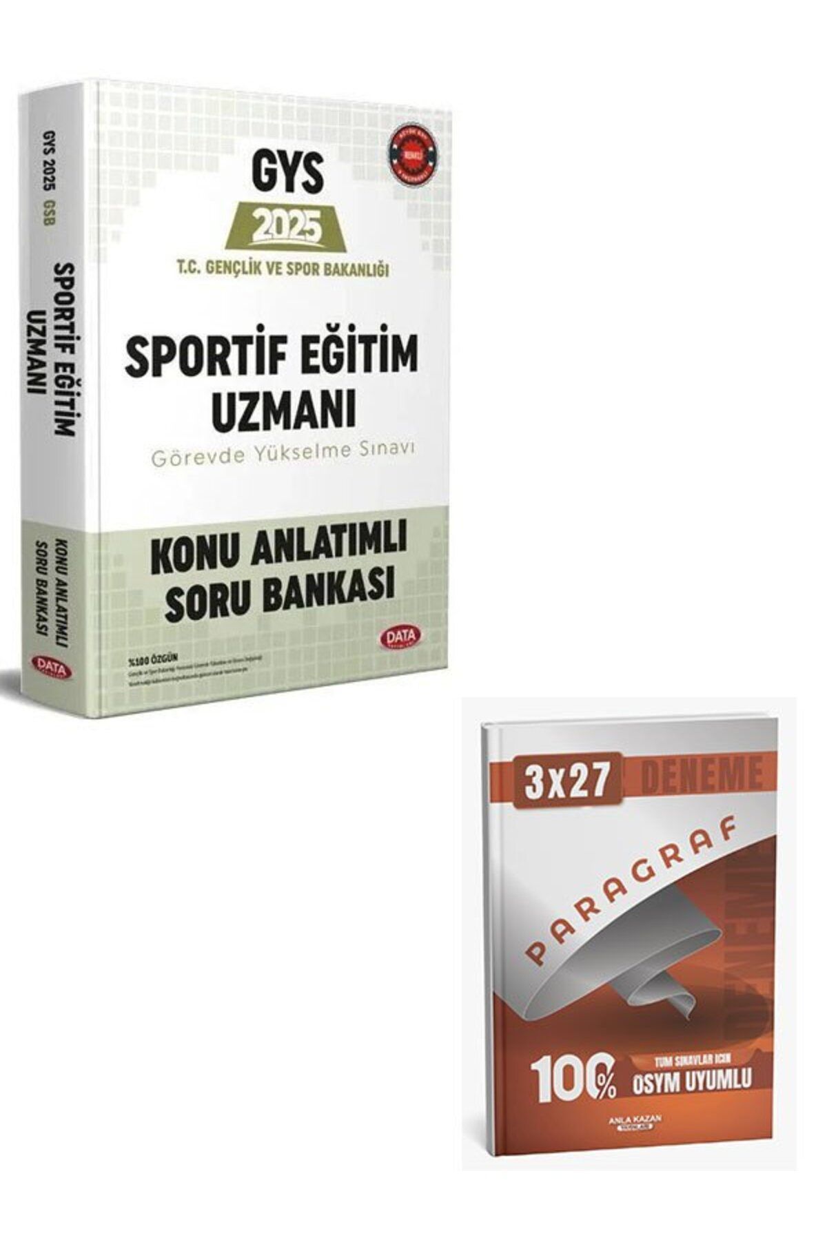 Anla Kazan Yayınları Data 2025 GYS Gençlik ve Spor Bakanlığı Sportif Eğitim Uzmanı Konu Anlatımlı Soru Bankası+Anla Kaza