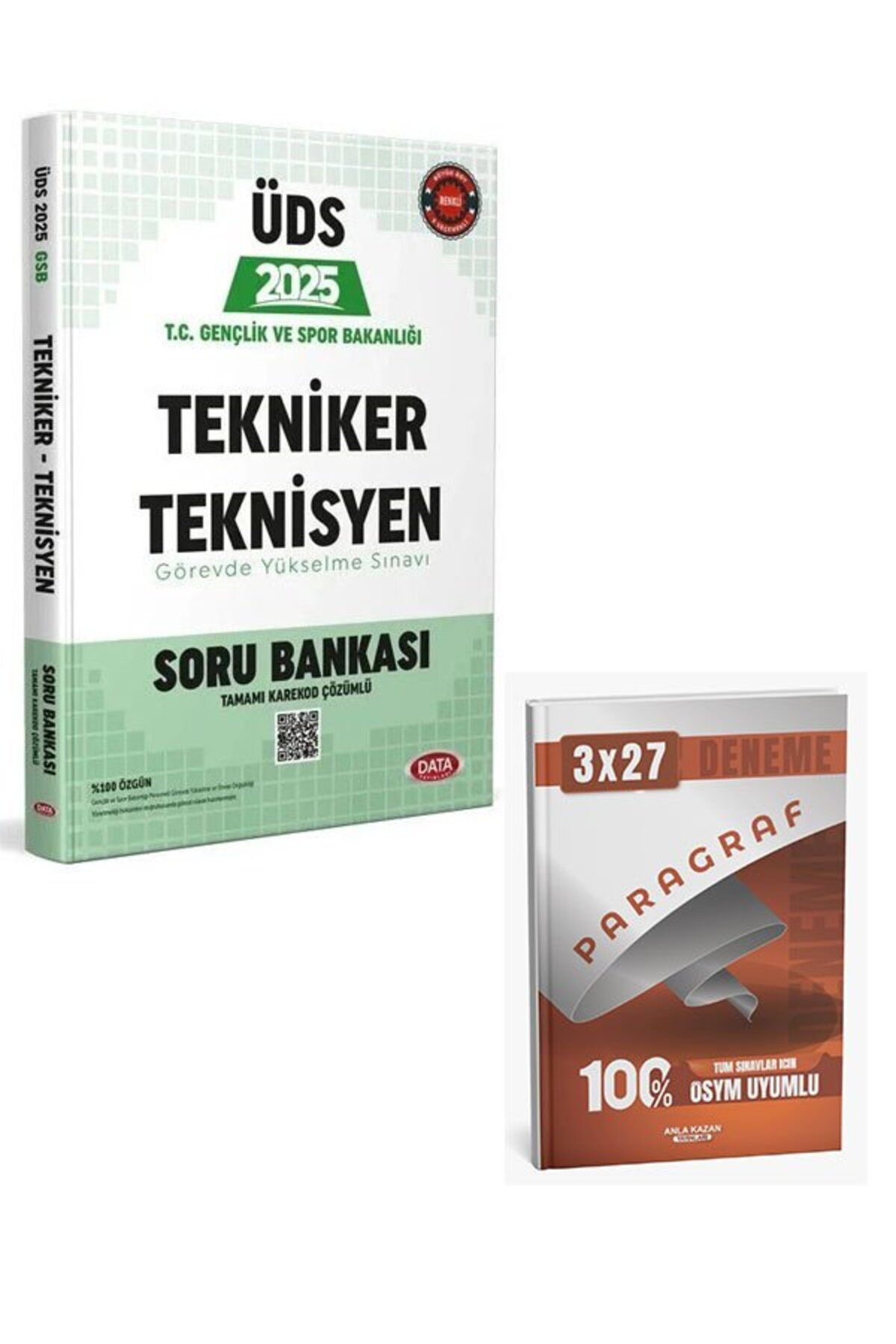 Anla Kazan Yayınları Data 2025 GYS ÜDS Gençlik ve Spor Bakanlığı Tekniker Teknisyen Soru Bankası