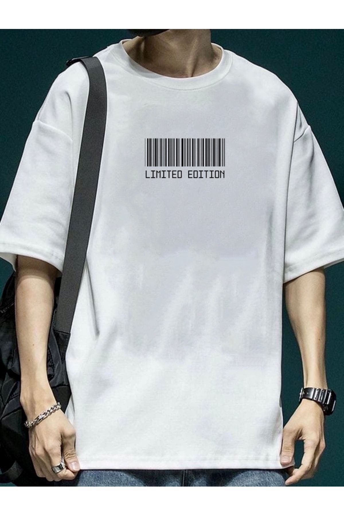 RPT MODA OVERSIZE RAHAT KALIP LIMITED EDITION BASKILI YÜKSEK KALİTE KUMAŞ ERKEK T-SHIRT