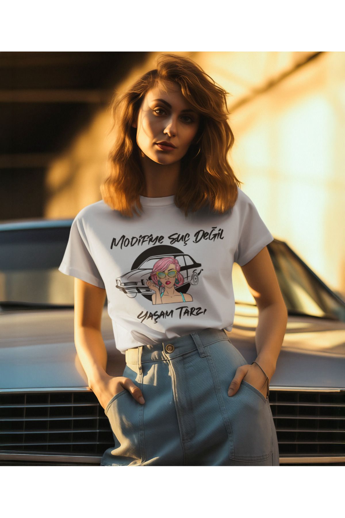 CAPPIE Modifiye Suç Değil Yaşam Tarzı Baskılı Sıfır Yaka Supreme Regular Fit Penye Gri T-shirt