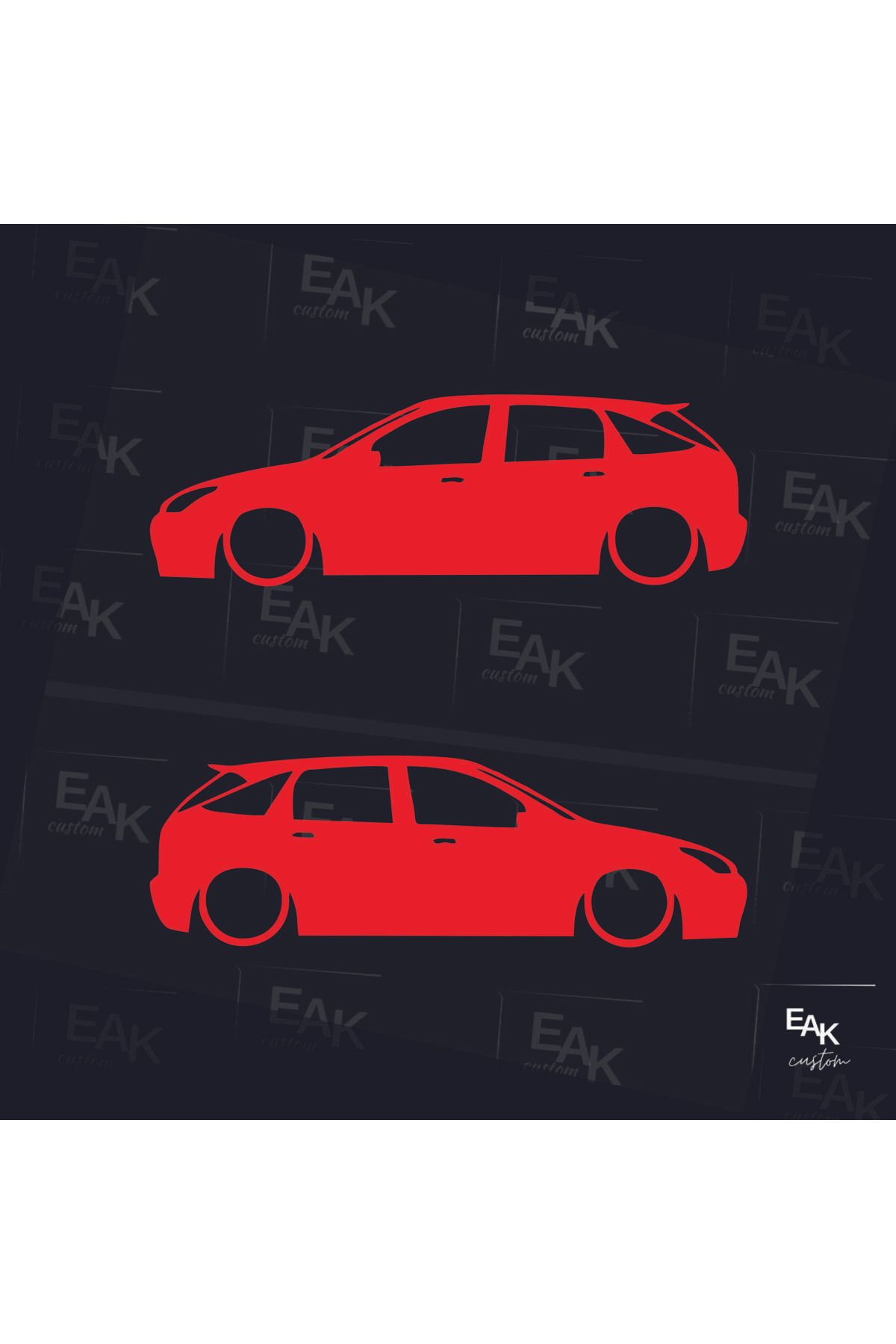 eakcustom FORD FOCUS oto sticker (18cm x 5cm) (2ADET)