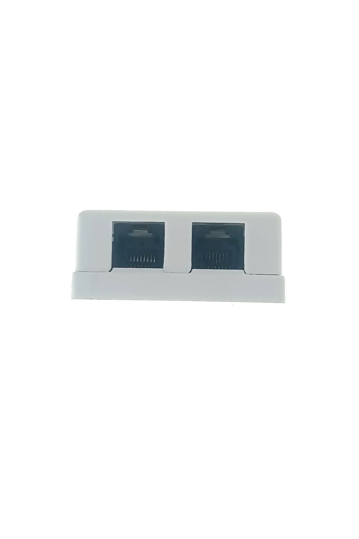 OEM-Double UTP cat 6 socket, unshielded, surface mounting, 2 x RJ45, plastic, white 4