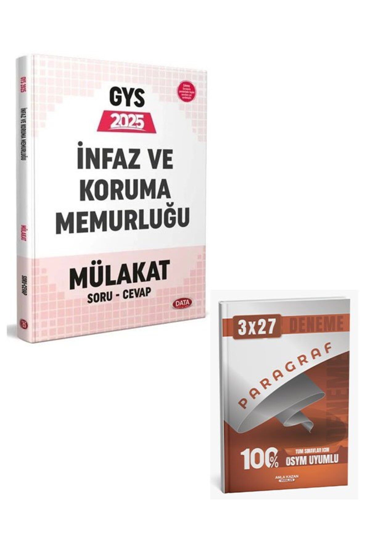 Anla Kazan Yayınları Data 2025 GYS İnfaz ve Koruma Memurluğu Mülakat Soru-Cevap+Anla Kazan Paragraf
