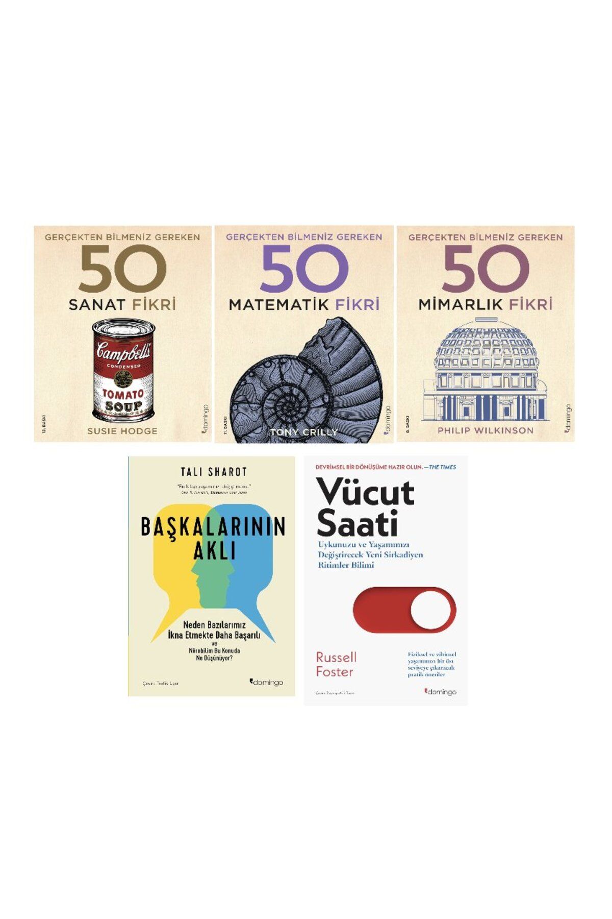 Say Yayınları matematik fikri + sanat fikri + mimarlik fikri + baskalarinin akli + vucut saati =5 set