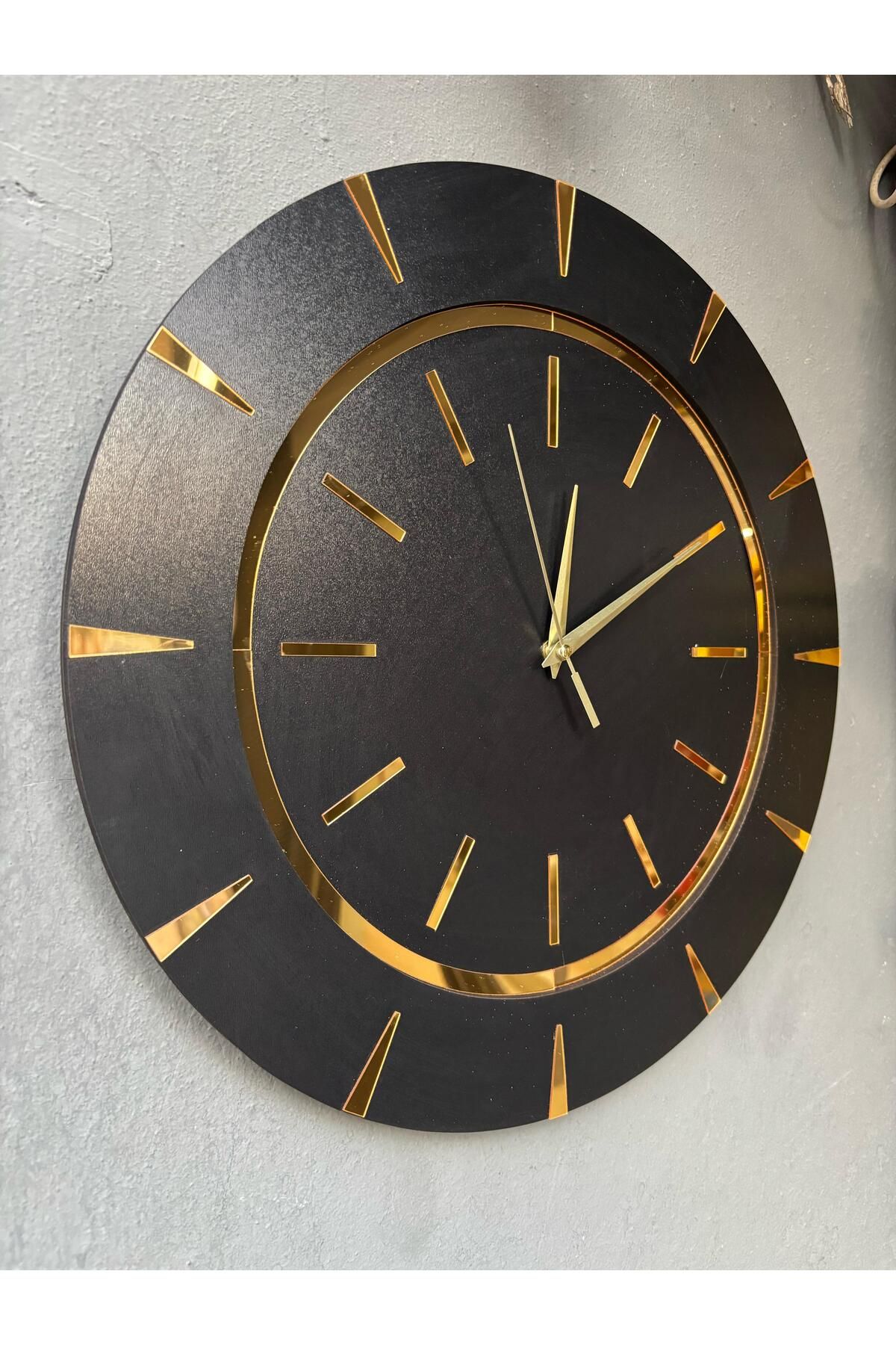 Nixar Desing Dekoratif Ahşap Duvar Saati Lüks Duvar Dekoru Sessiz Mekanizma Modern Saat Ahşap Saat Wall Clock