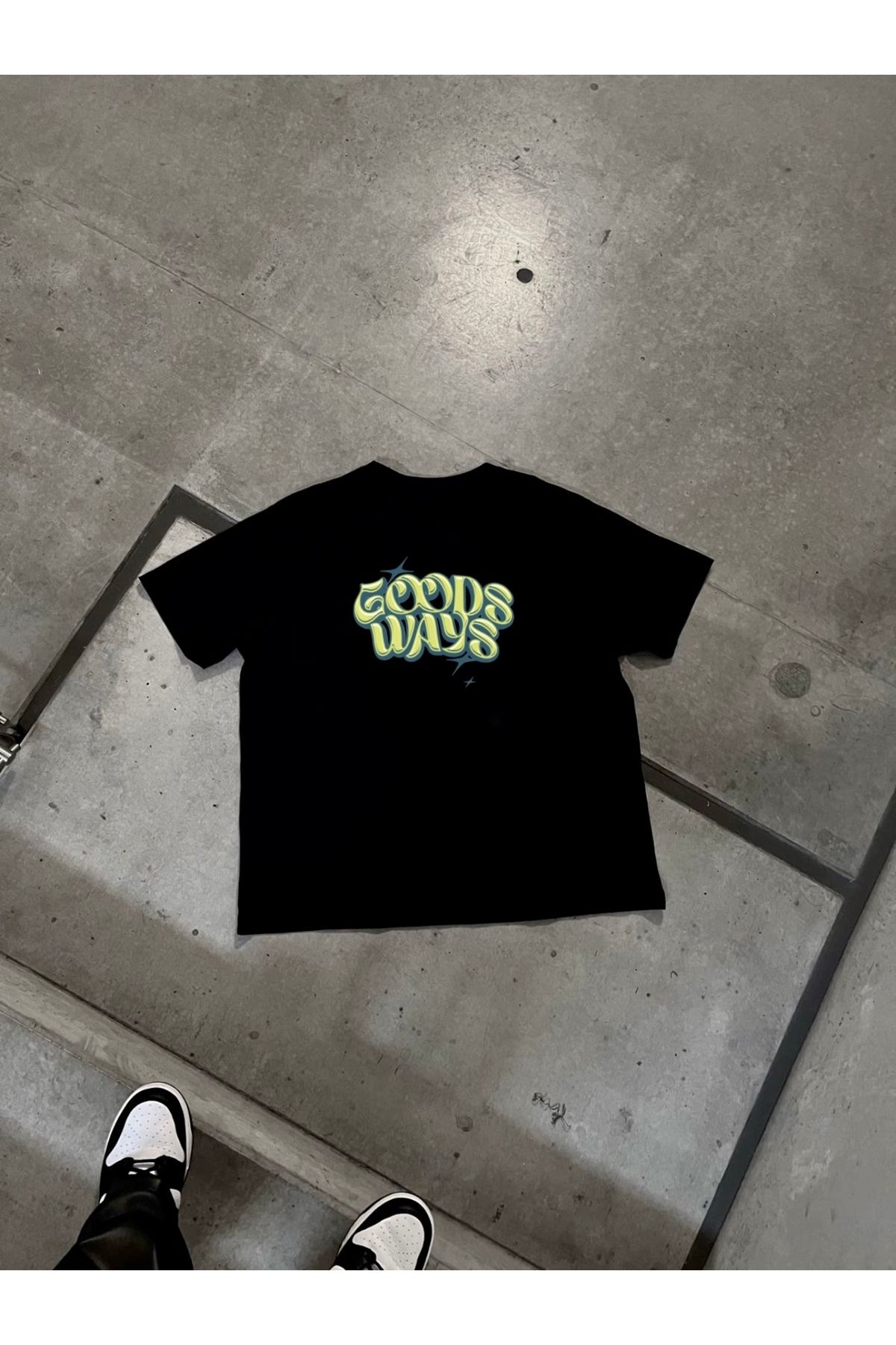 RPT MODA OVERSIZE RAHAT KALIP GOOD WAYS BASKILI YÜKSEK KALİTE KUMAŞ ERKEK T-SHIRT