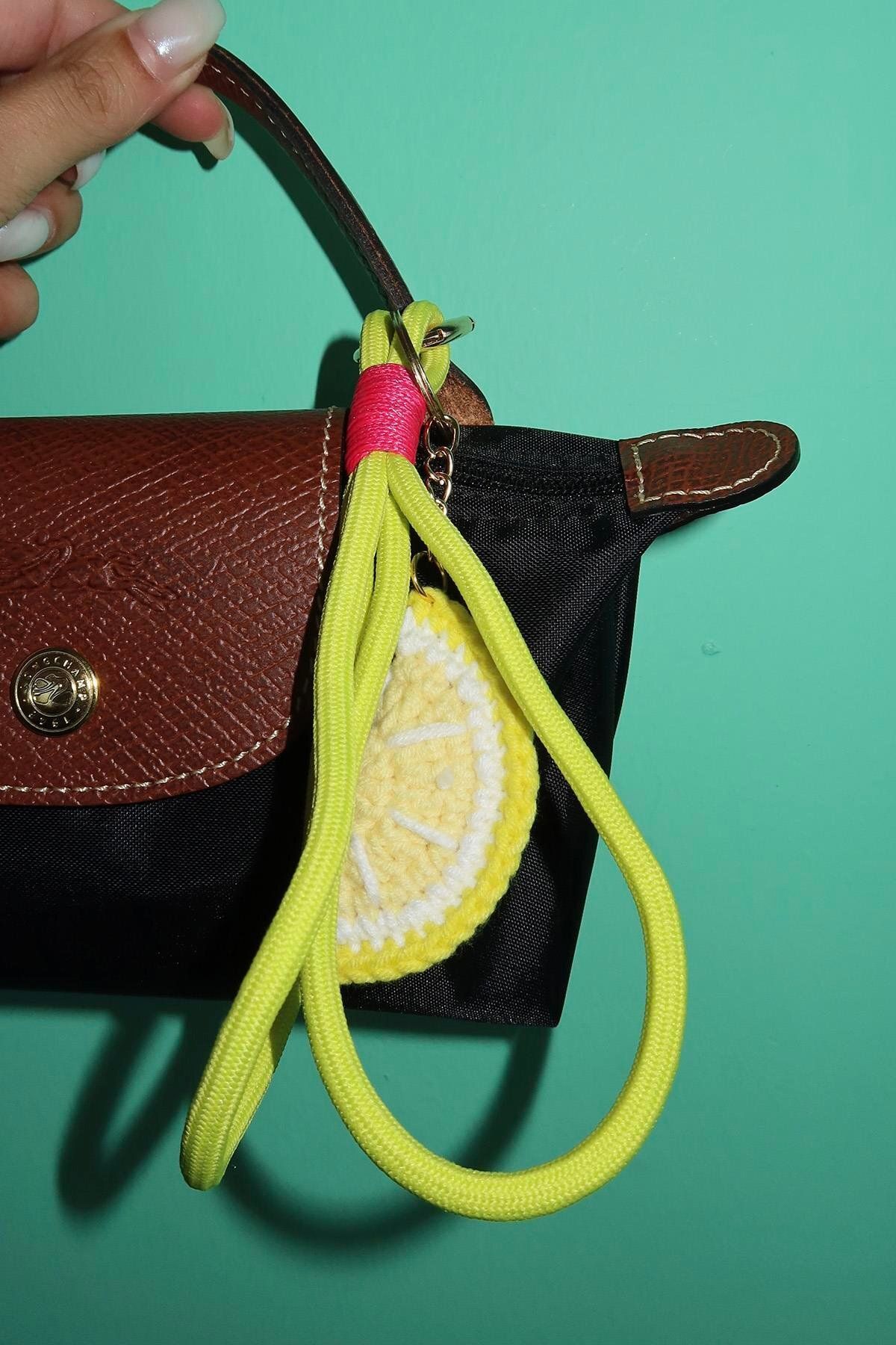 TAKIŞTIR Sarı Renk Limon Figürlü Çanta Charm/ Anahtarlık