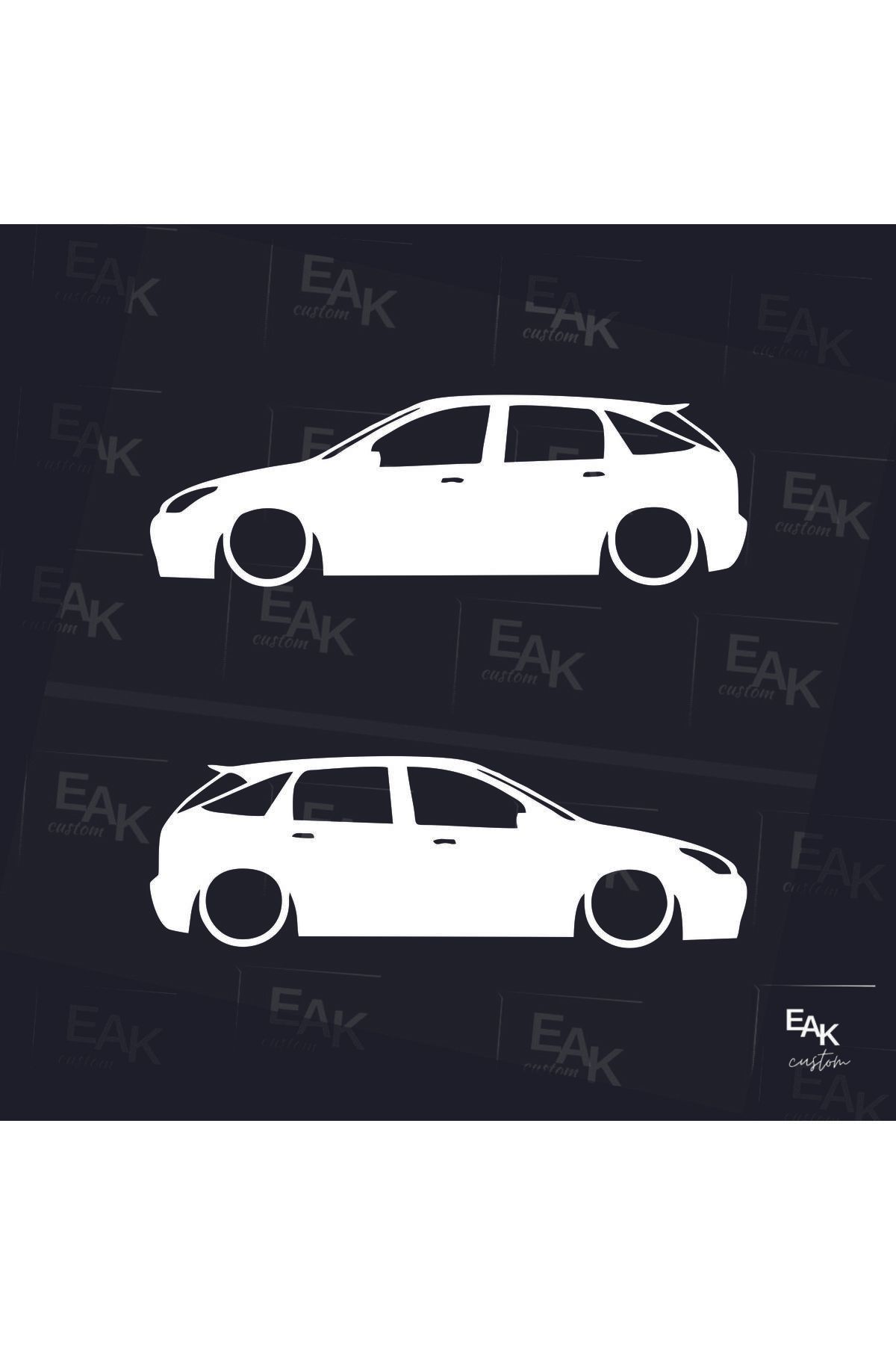 eakcustom FORD FOCUS oto sticker (18cm x 5cm) (2ADET)