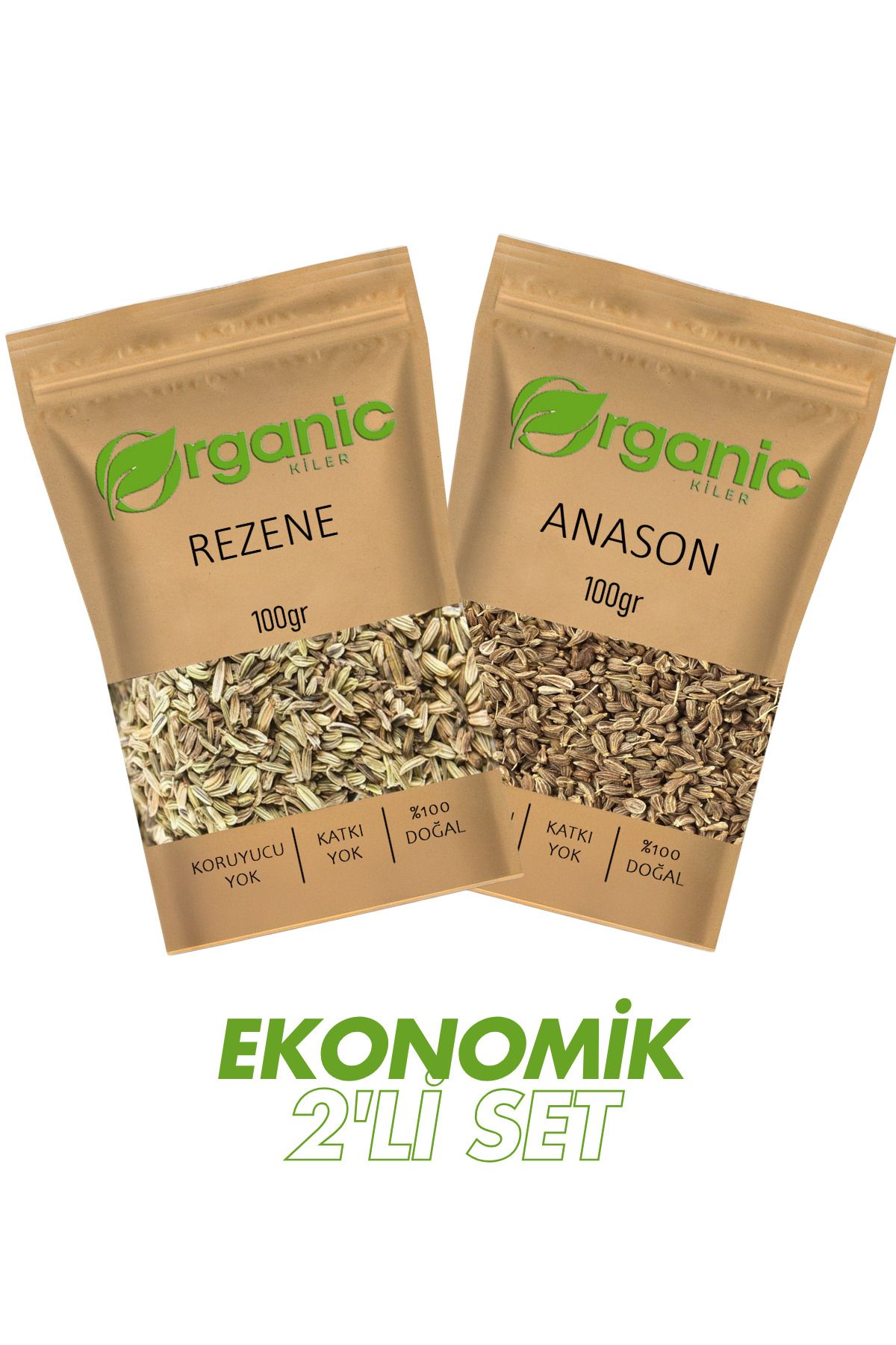 Organic Kiler Rezene l Anason Çayı Mide Dostu , İkili Avantajlı Set Doğal & Taze Mahsül
