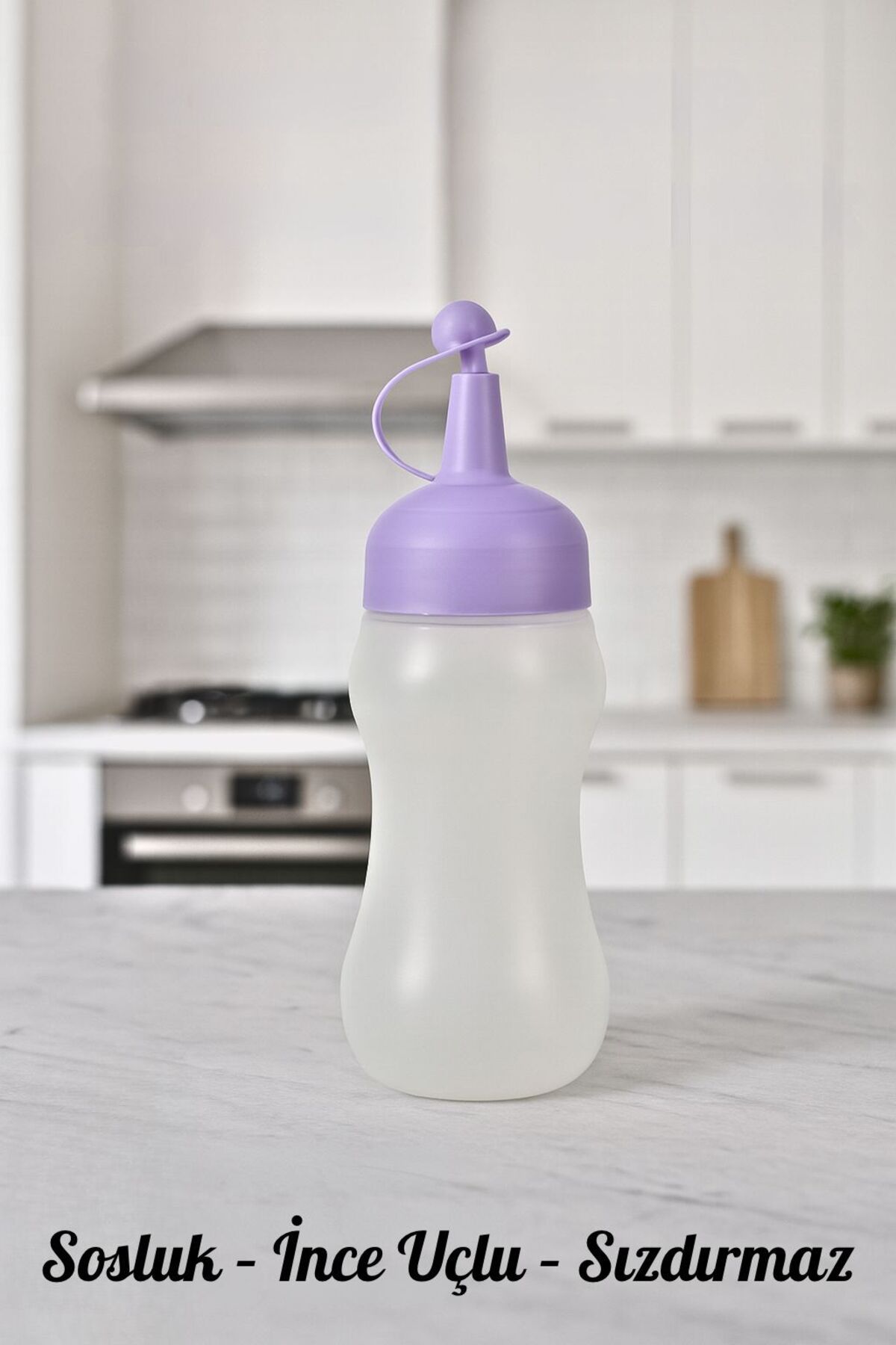 Kelepir Fırsatlar MOR Kapaklı 450 ml Sıkmalı Sosluk Yağdanlık Şişe (Ketçap - Mayonez - Sirke - Soslar İçin)