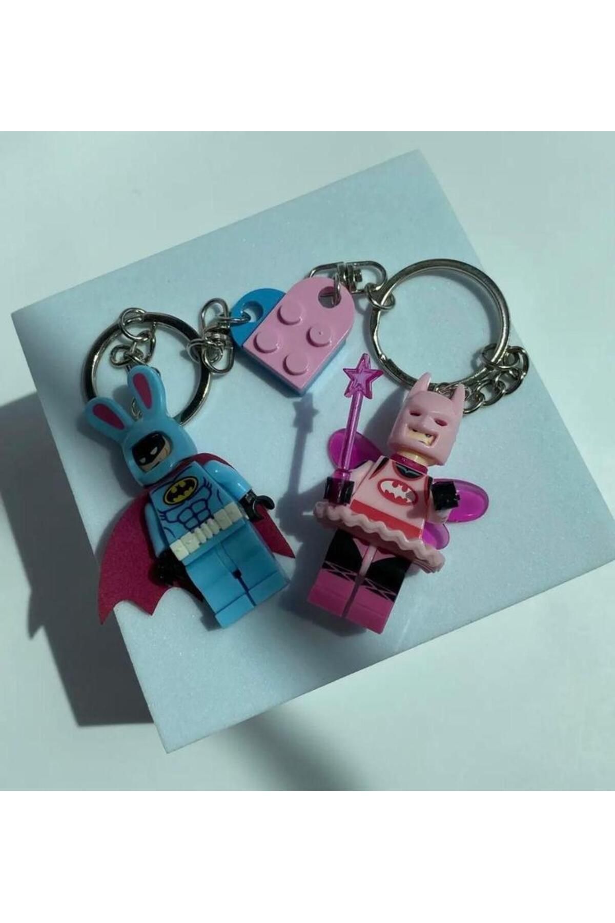 Wisevelya 2’li Batman Temalı Lego Figür Anahtarlık Seti