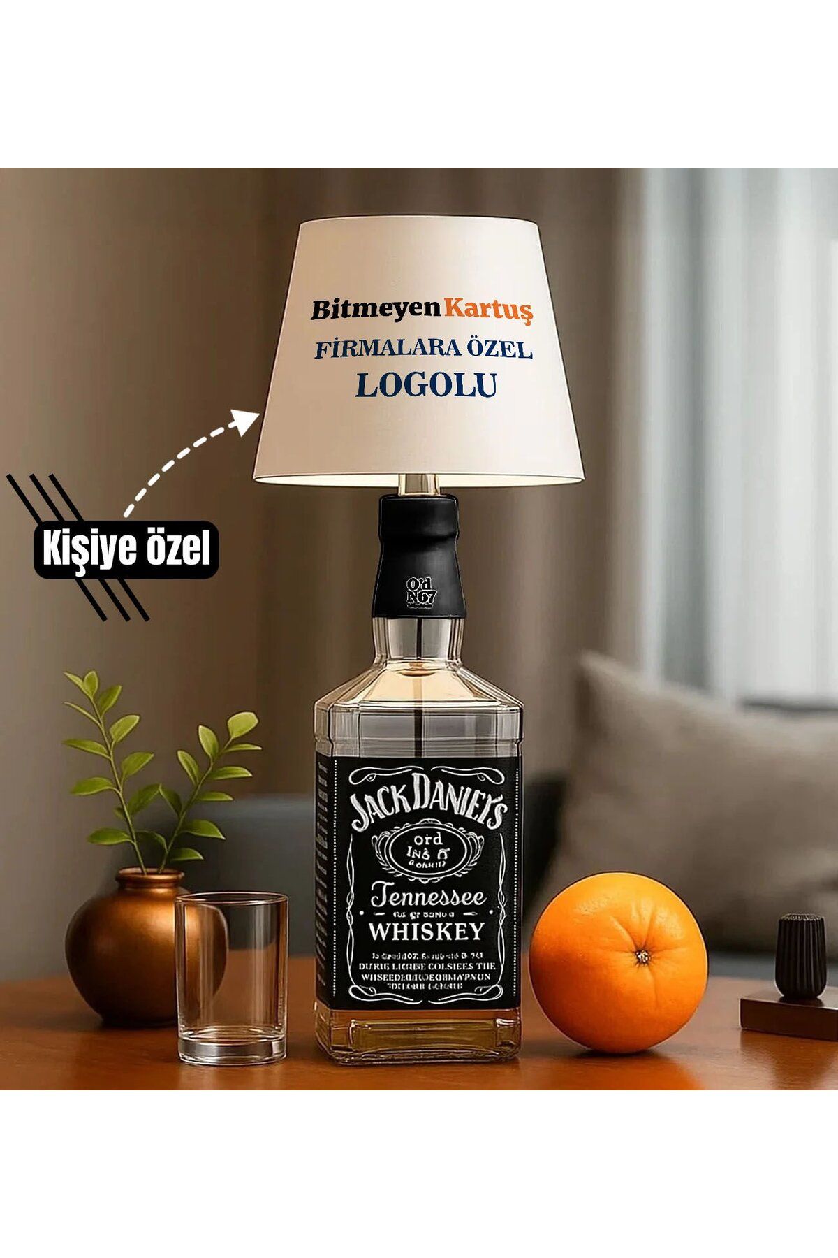 Bk Gift Firmalara Özel Logolu Kablosuz 3 Renkli Led Beyaz Şişe Lambası, Ev Hediyesi, Ev Hediyesi, Ca