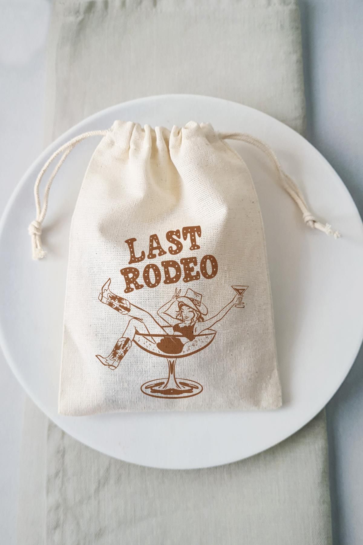 PEKSHOP Last Rodeo Konsept Konsept Hediye Kesesi Kovboy Bekarlığa Veda Hangover Kit Kesesi