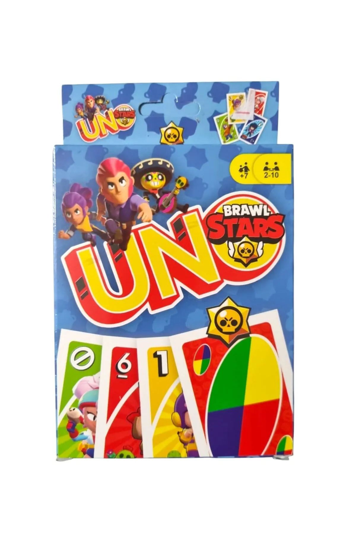 EmrahGültekin Brawl Stars Uno Oyun Kağıtları 2-10 Kişilik 7 Yaş 110 Kart 1 Kaliteli Baskı Hediye Paketinde