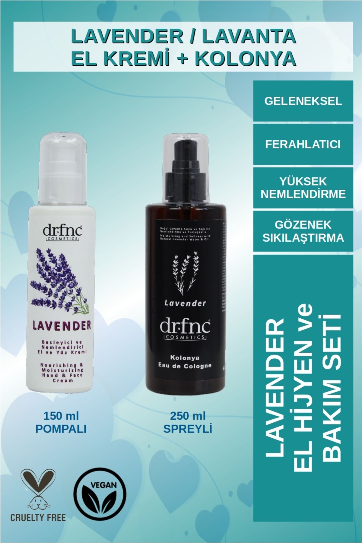dr.fnc LAVENDER EL HİJYEN VE BAKIM SETİ