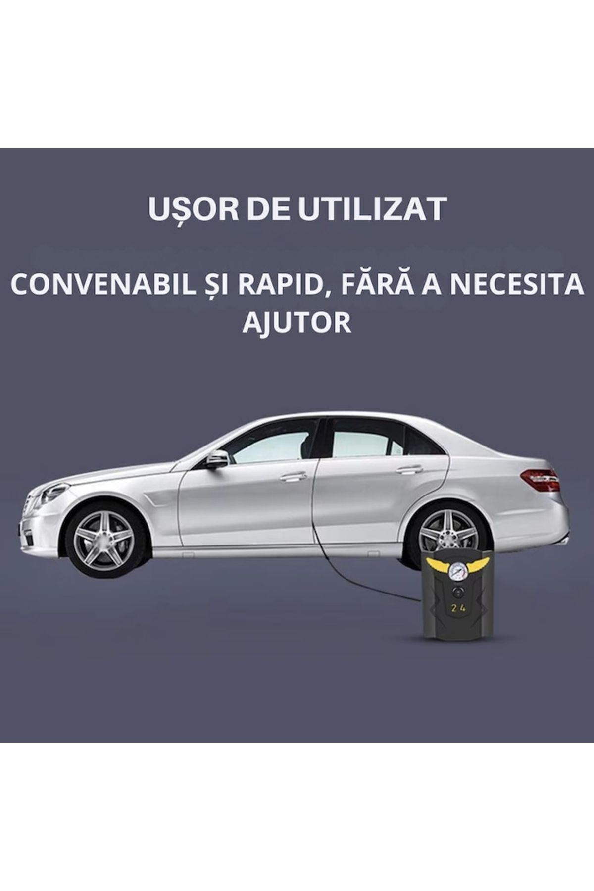 varioshop-Compresor auto VarioShop®, Ideal pentru umflarea tuturor tipurilor de anvelope auto, motociclete, b 7
