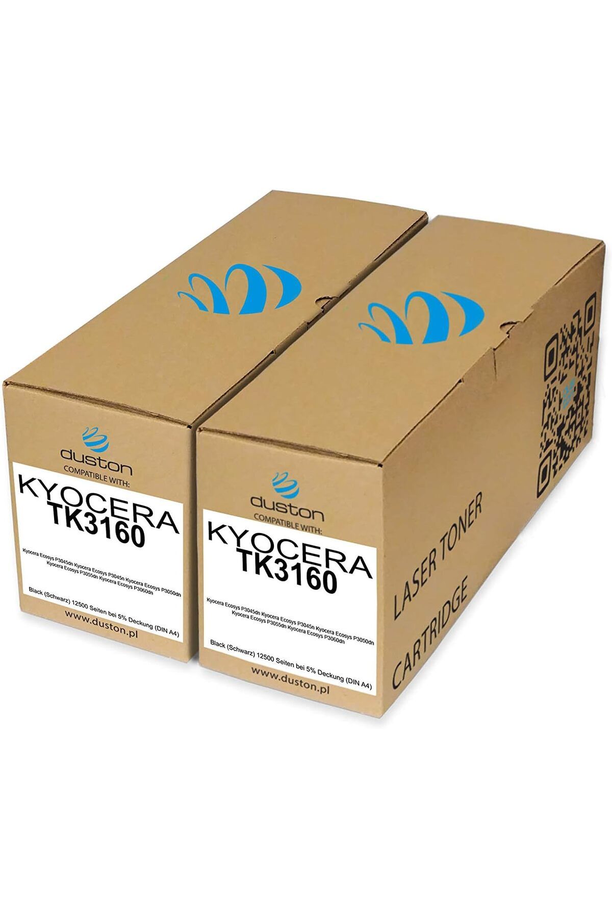 KYOCERA 2X TK3160, Kyocera Ecosys P3045dn P3045dn P3045n P3050dn P3055dn P3060dn P3060dn ile Uyumlu TK-3160