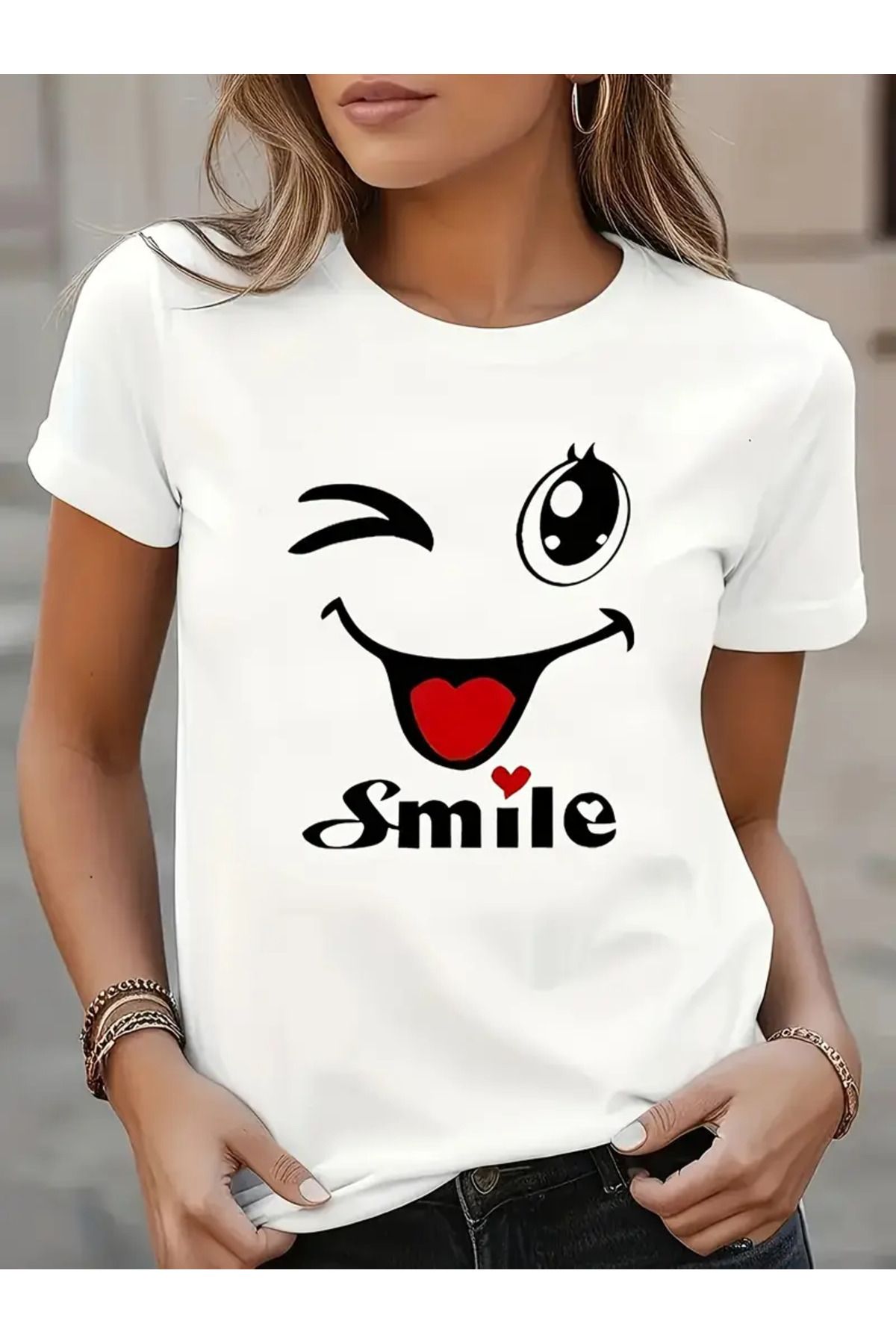 HOFFNUNG T SHIRT NICE SMILE oversize