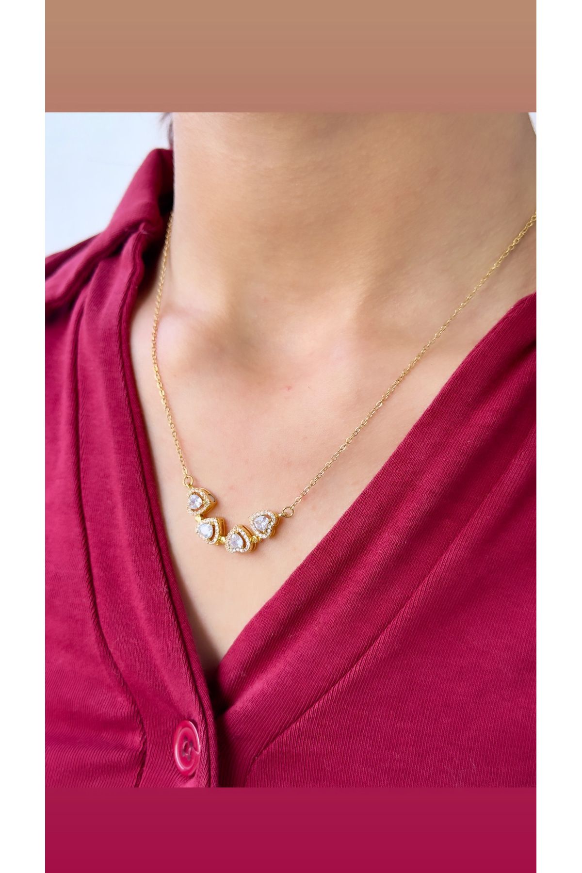 İNN JEWELLERY Çelik Kolye Kararmaz Antialerjik Açılabilen Yonca Figürlü (2 Yıl İthalatçı Garantili)