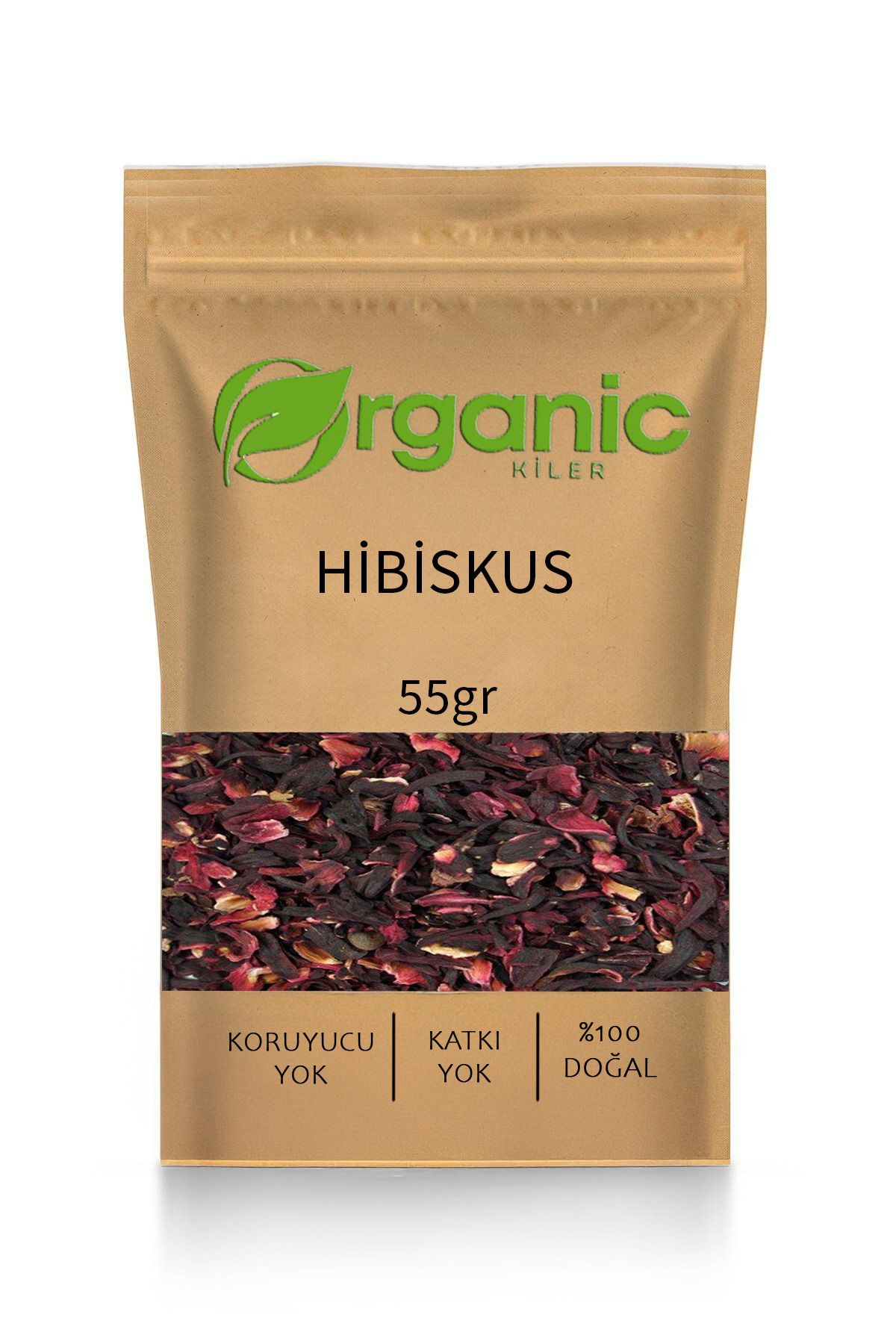 Organic Kiler Hibiskus Çayı 55gr Kurutulmuş & Elenmiş Yeni Mahsül