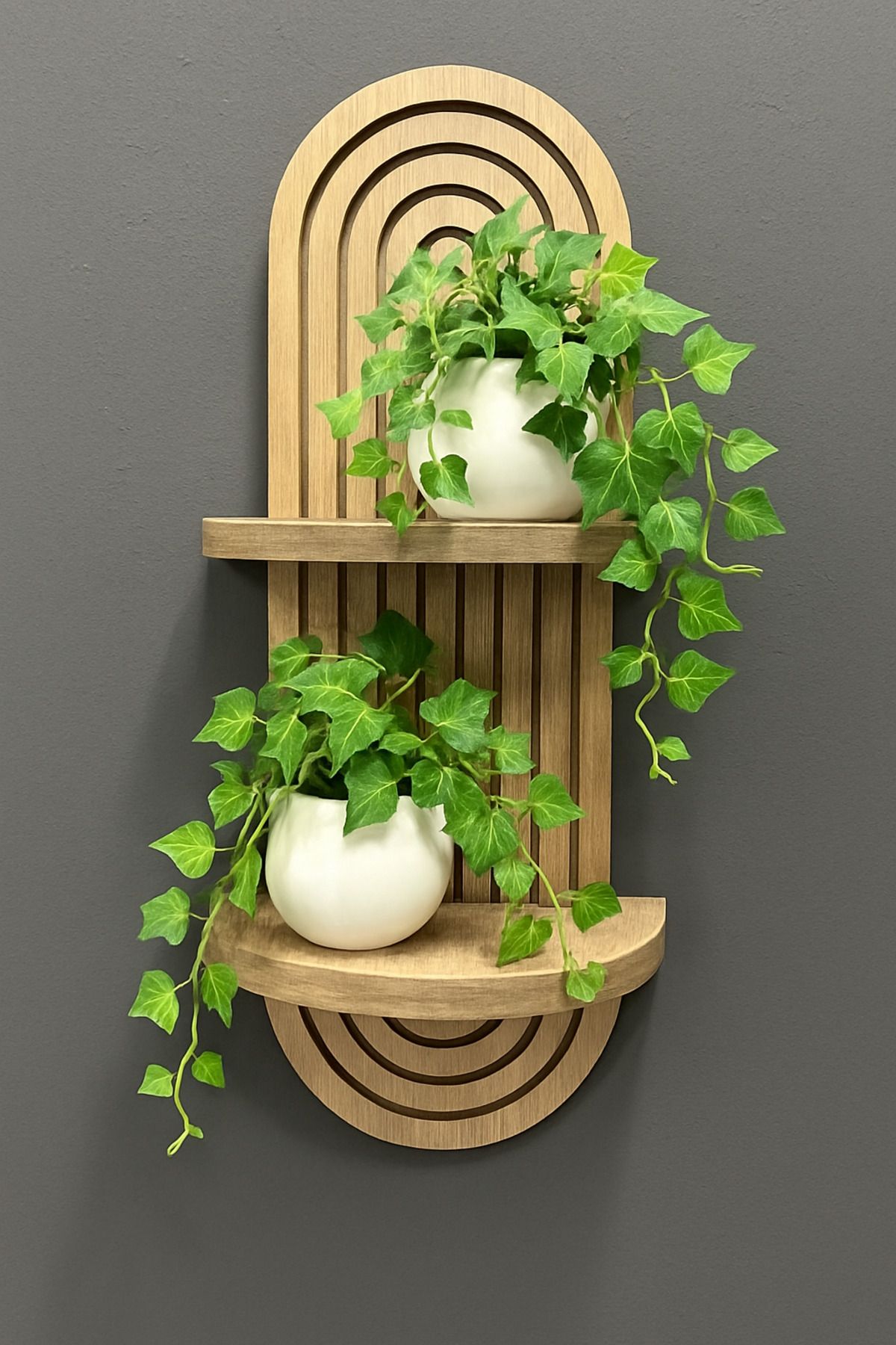 LUBAN Söğüt dekoraktif duvar rafı 54x16cm