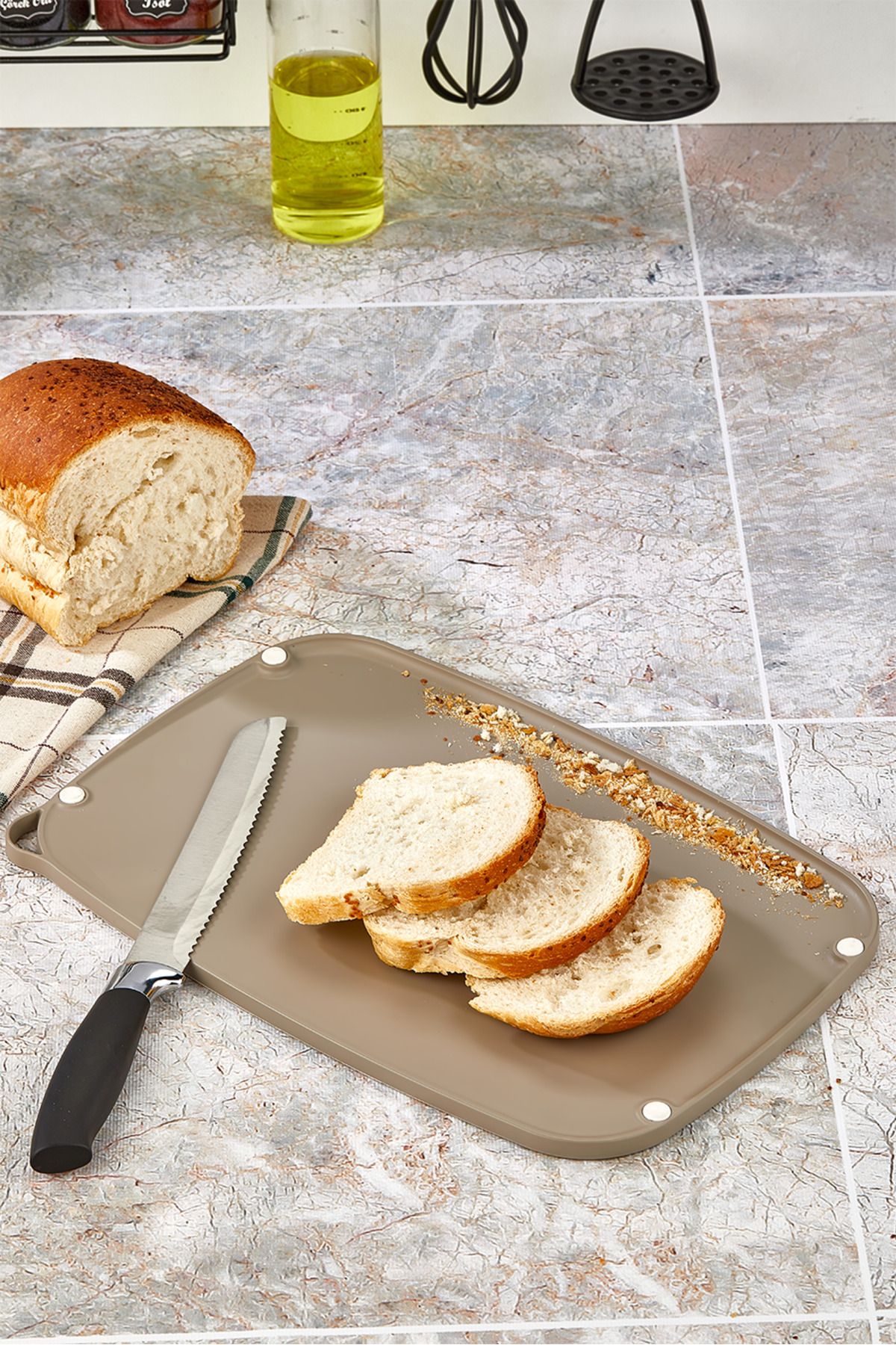 Mutfak Köşesi-Cutiva Double Surface, Grater Compartment, Anti-Overflow, Anti-Slip Multi-Purpose Cutting Board 3