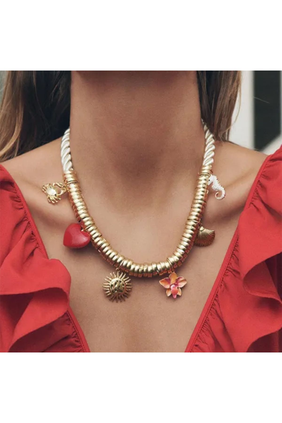Yokho ZRA Marka Model 🌺 Tropic Charm Kolye ☀️