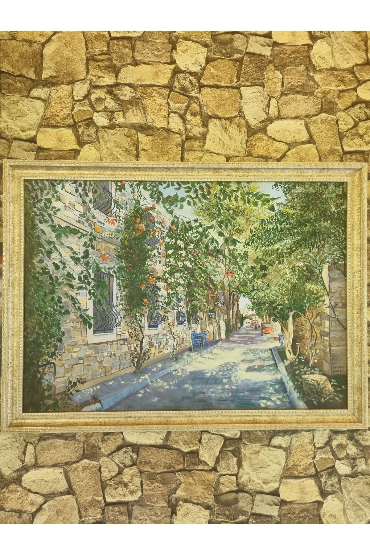 Barbosa Şirine Art Yenifoça Savran Sok. Yağlıboya Kanvas Tablo