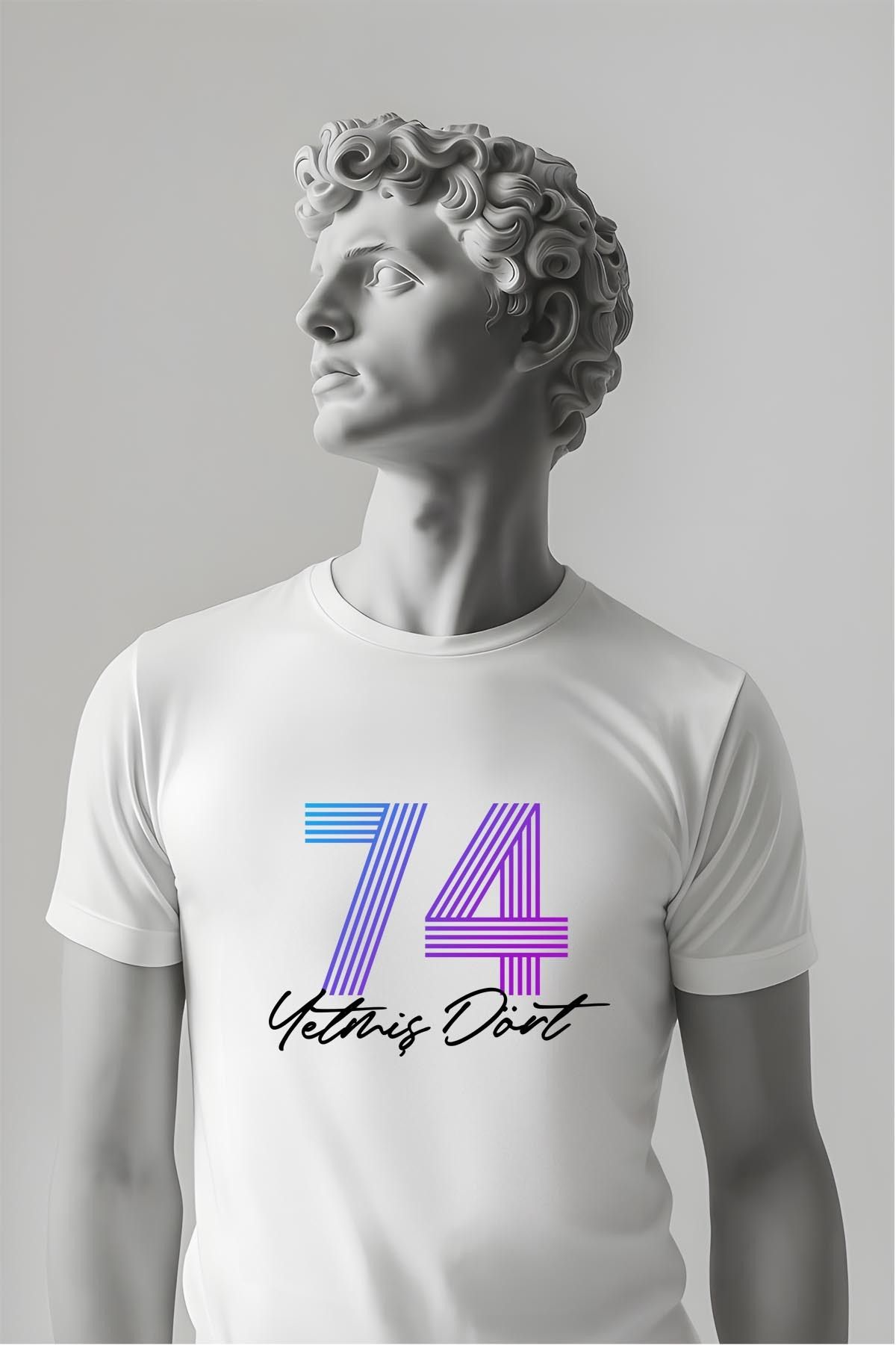 362BASKI Doğum Yılı Temalı '74 Baskılı Tshirt